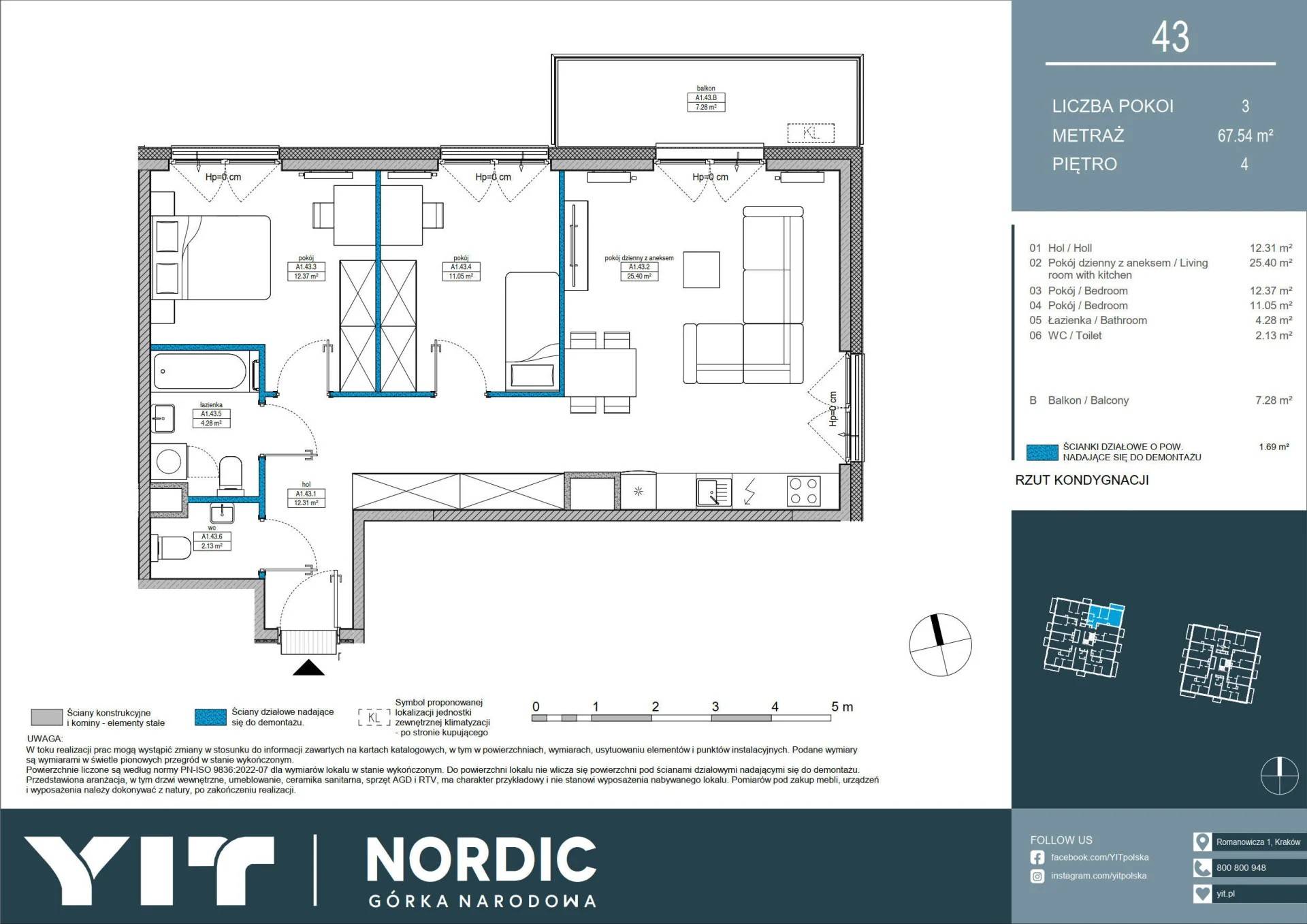 Nordic Górka Narodowa - lokal A1 43, budynek 1-112RB6F