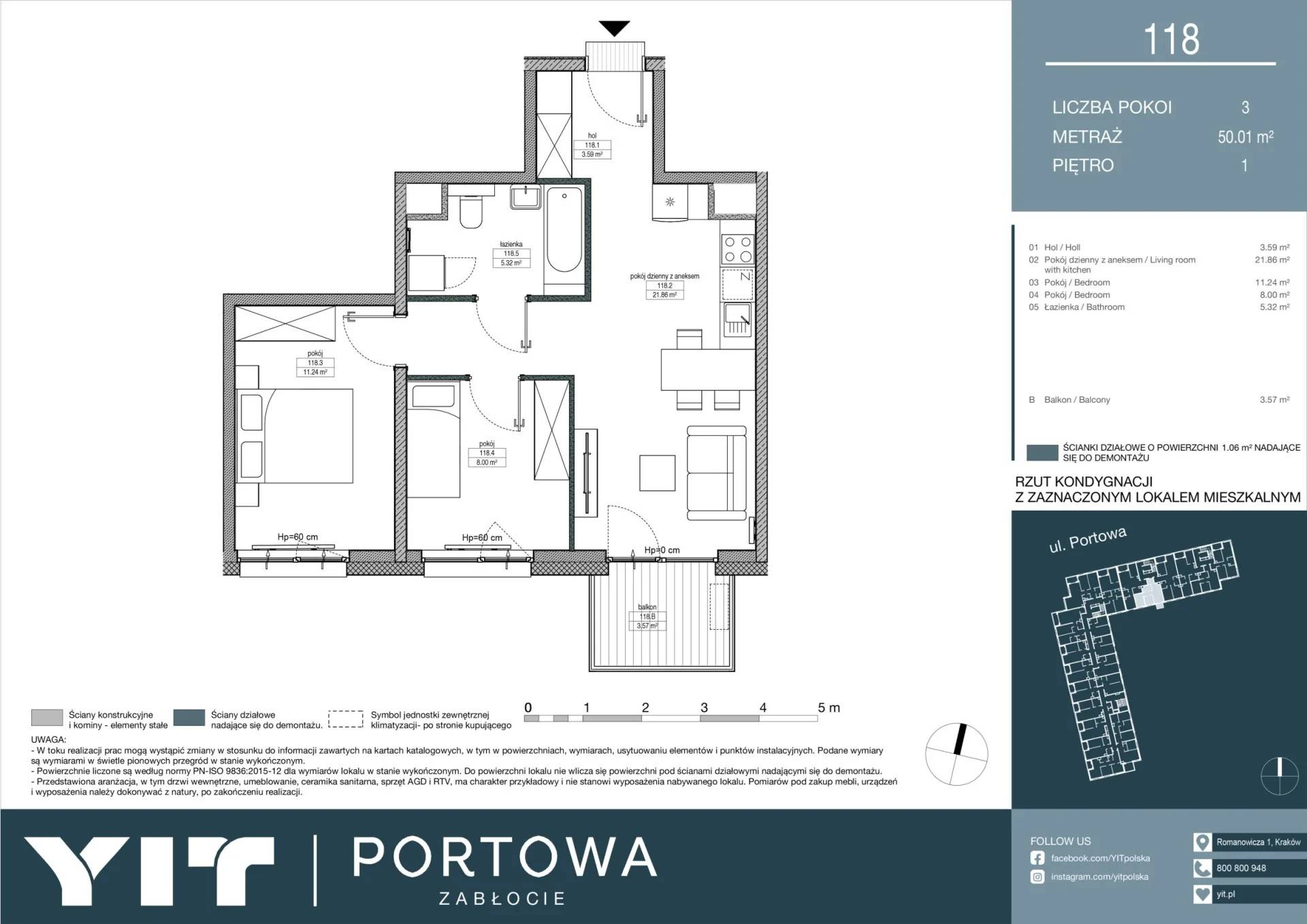 Portowa Zabłocie – inwestycja YIT - lokal 118, budynek 1-Z7MR4V