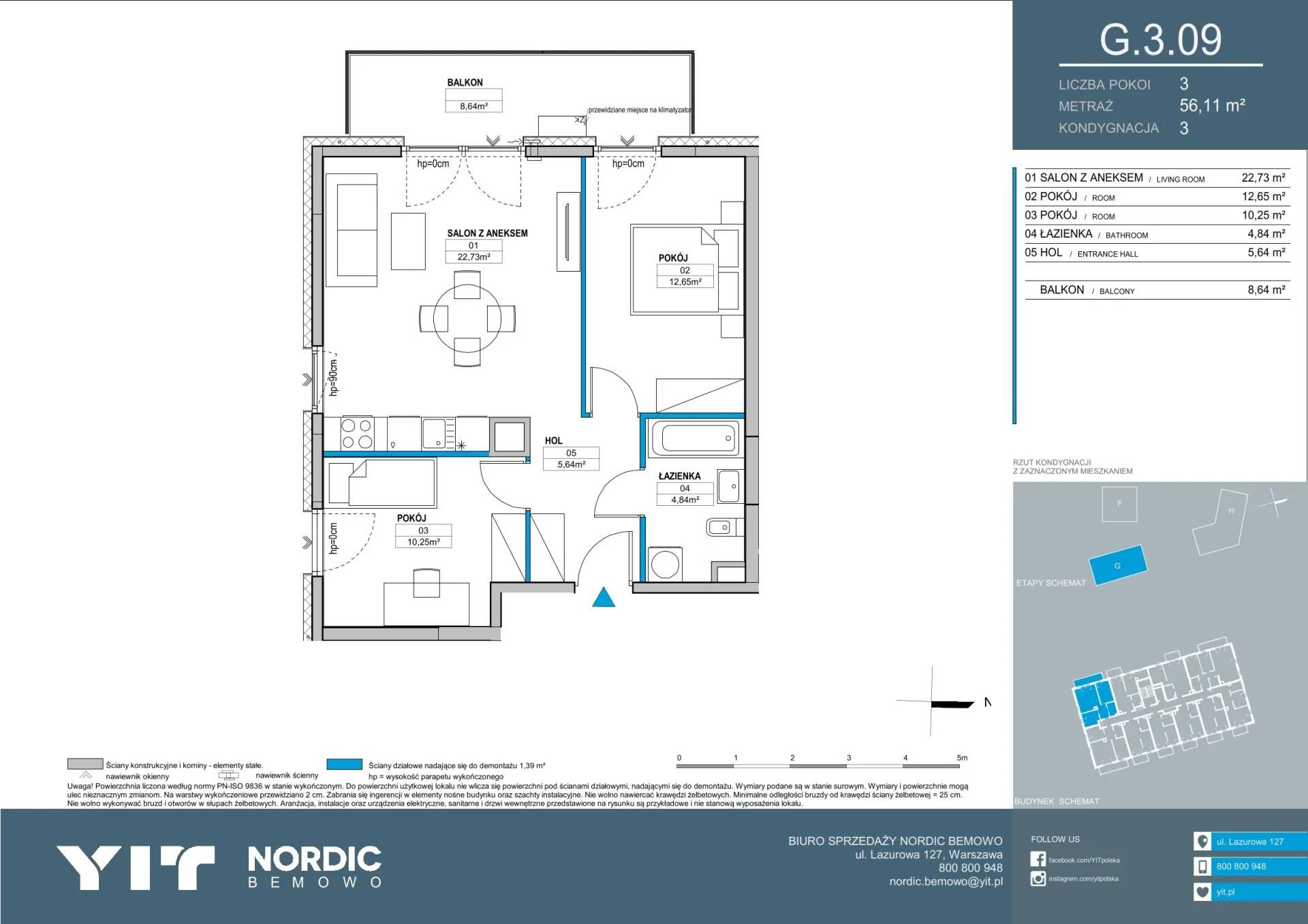 Nordic Bemowo - etap V - lokal G 3.09, budynek PGPL100127