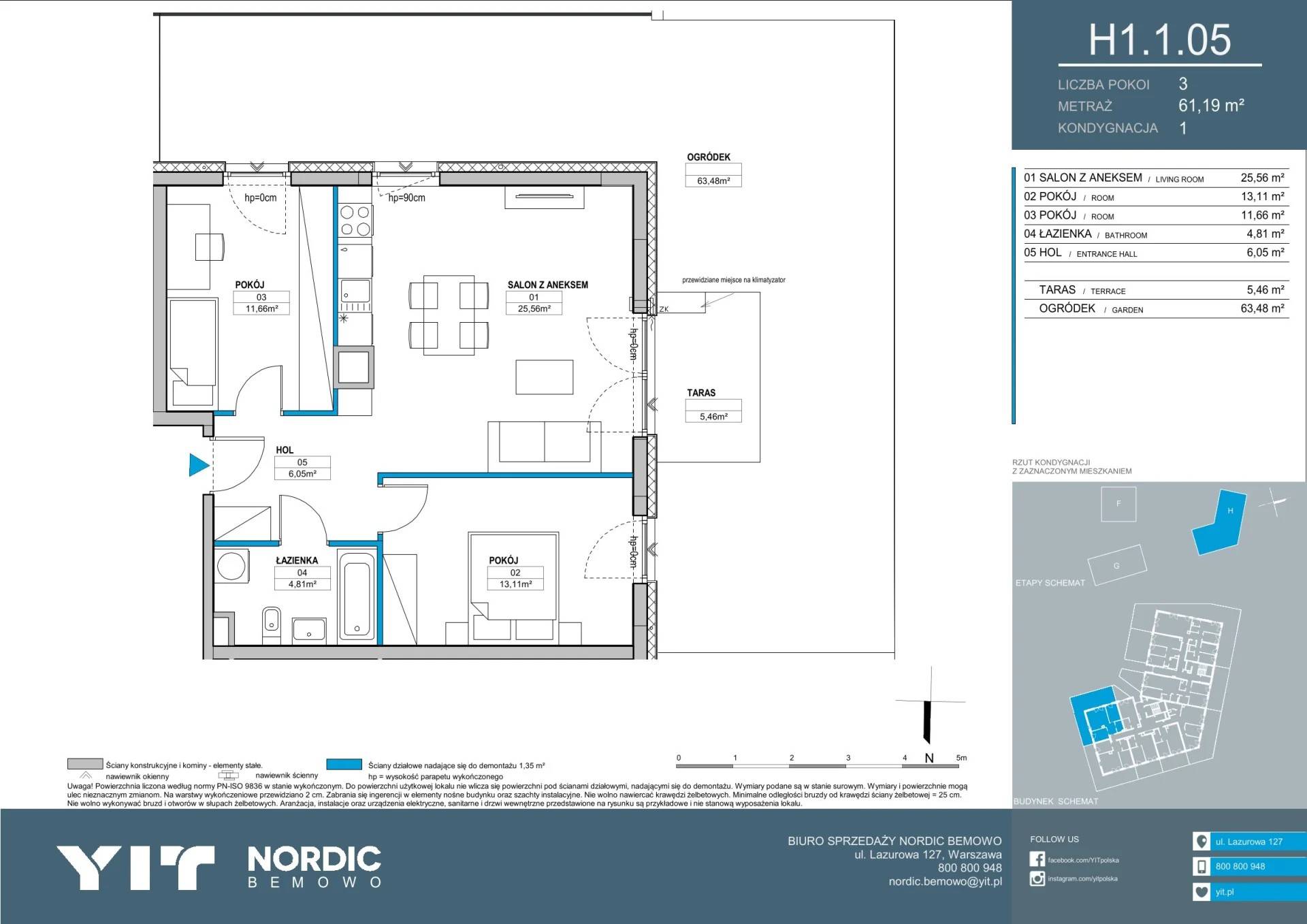 Nordic Bemowo - etap V - lokal H1 1.05, budynek PGPL100128