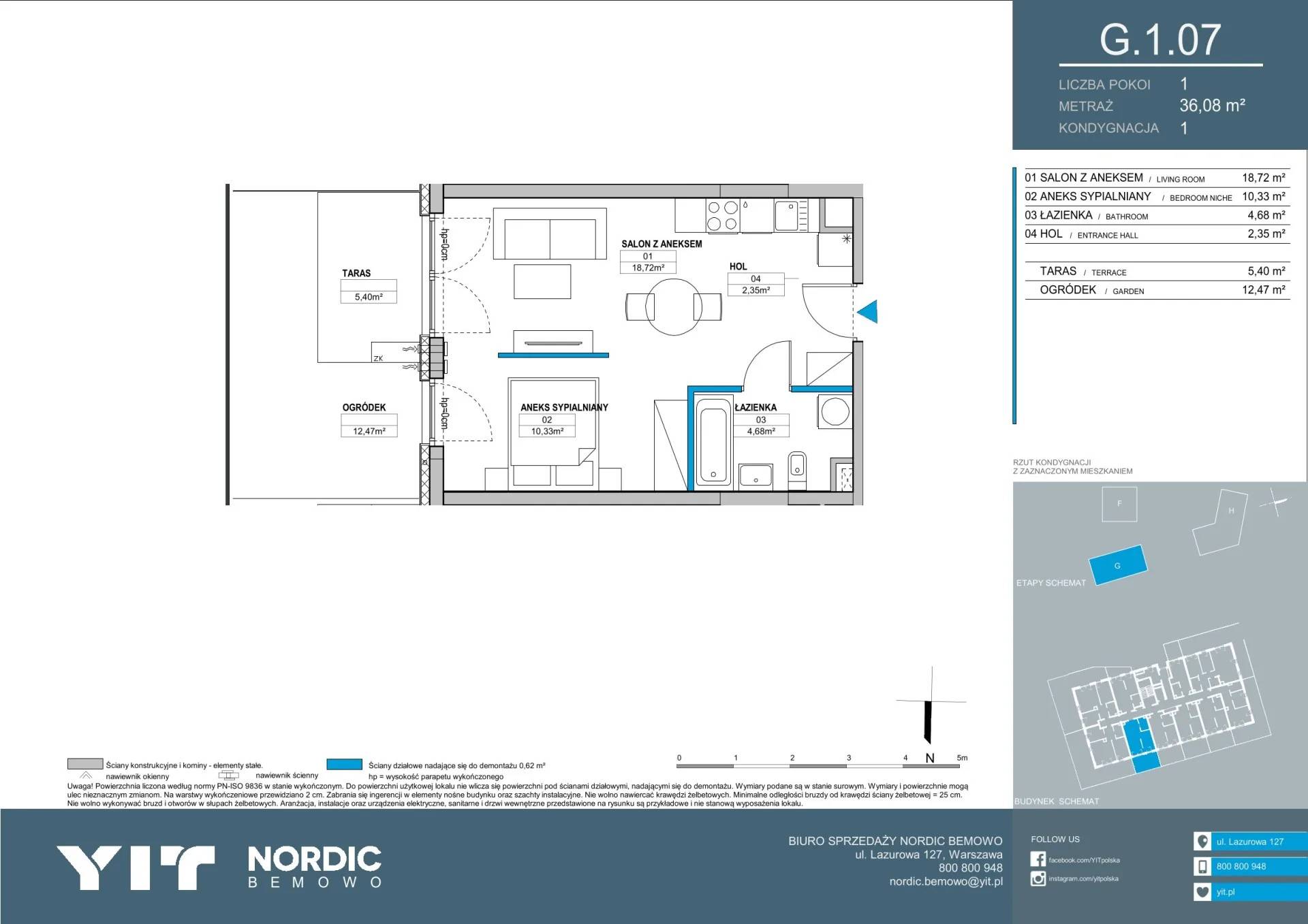 Nordic Bemowo - etap V - lokal G 1.07, budynek PGPL100127