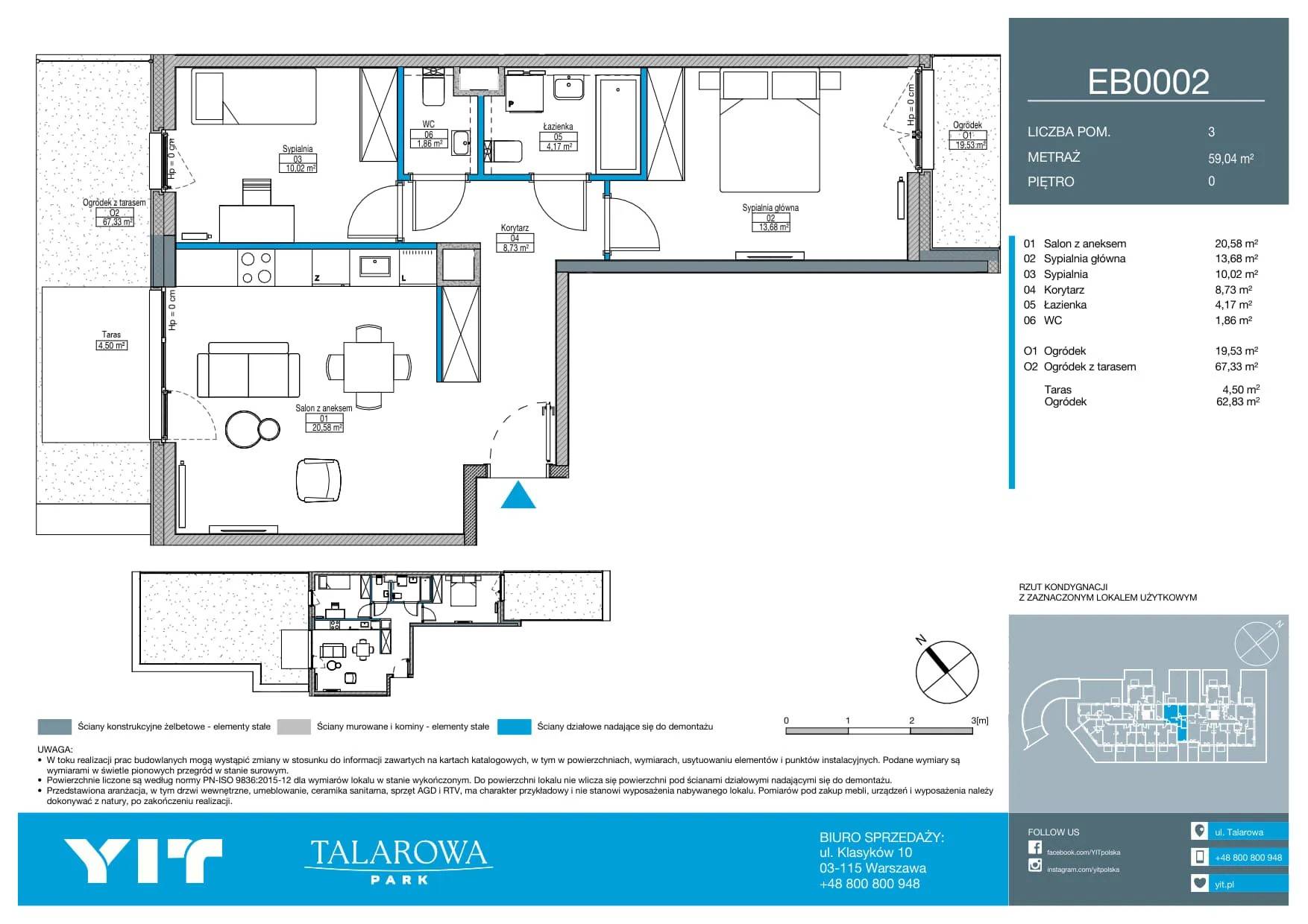 Talarowa Park II – inwestycja YIT - lokal E B0002, budynek 1-125J7YQ