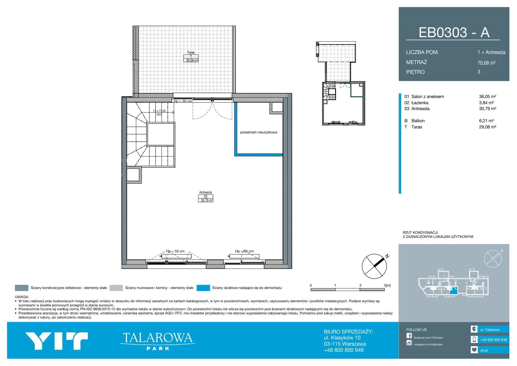 Talarowa Park II – inwestycja YIT - lokal E B0303, budynek 1-125J7YQ