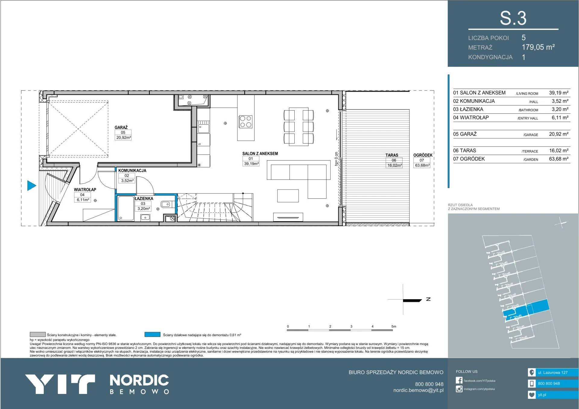 Nordic Bemowo Domy – inwestycja YIT - lokal S.3, budynek PGPL100104