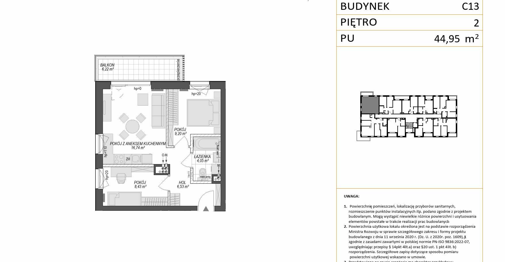 KONSTELACJA – inwestycja Euro Styl - lokal C13 21, budynek C13