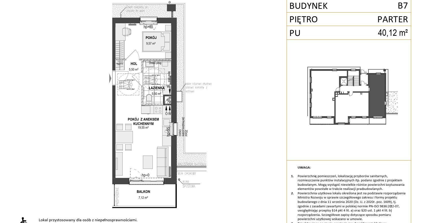 WZGÓRZE MARKOWCA – inwestycja Euro Styl - lokal B7 1, budynek B7