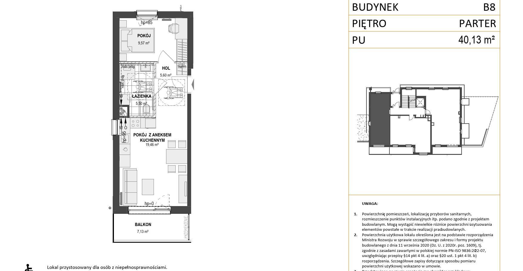 WZGÓRZE MARKOWCA – inwestycja Euro Styl - lokal B8 3, budynek B8