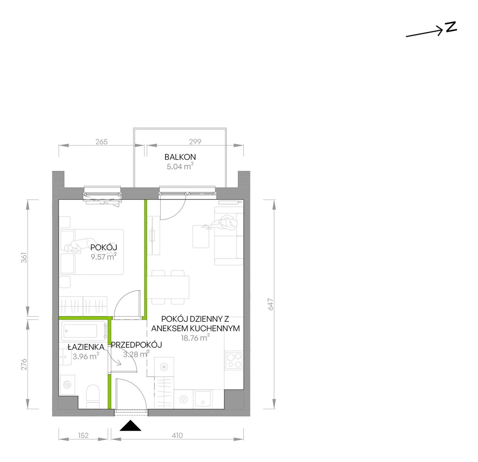 Południe Vita – inwestycja Develia - lokal B4.03.41, budynek Etap IV