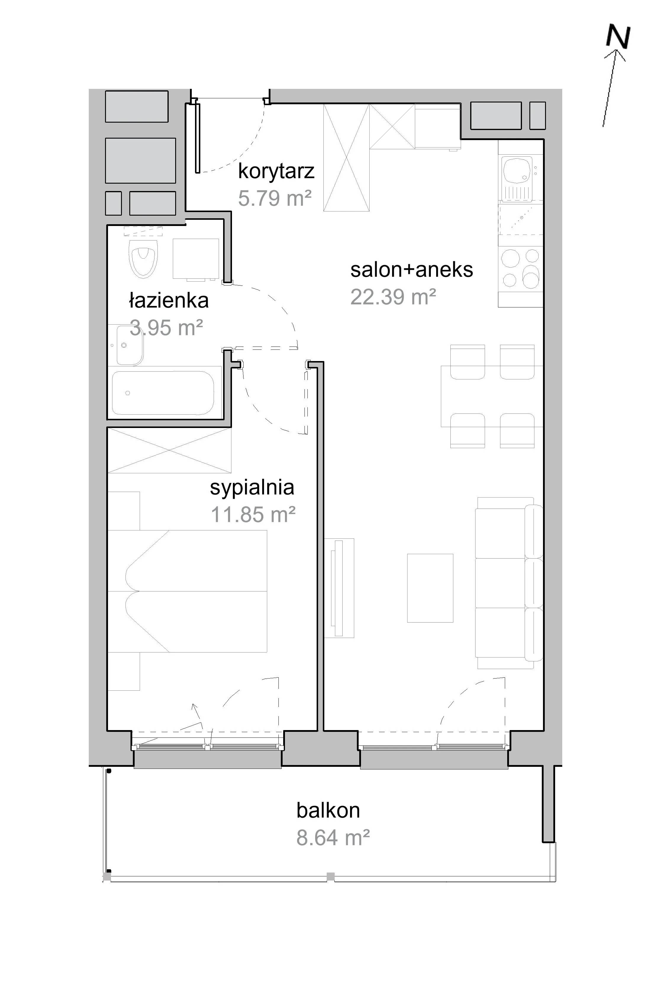 Piękna Vita – inwestycja Develia - lokal K2/1/02, budynek Etap I