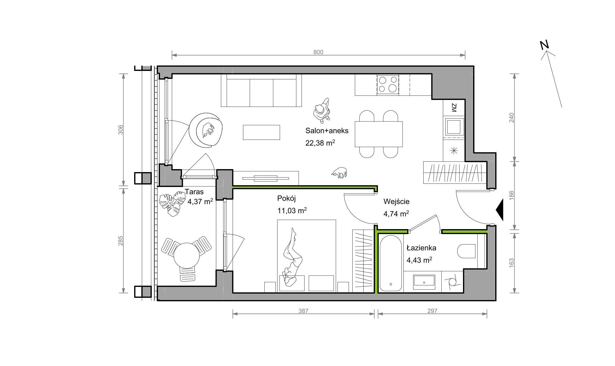 Bracka Vita – inwestycja Develia - lokal A.045, budynek Etap I