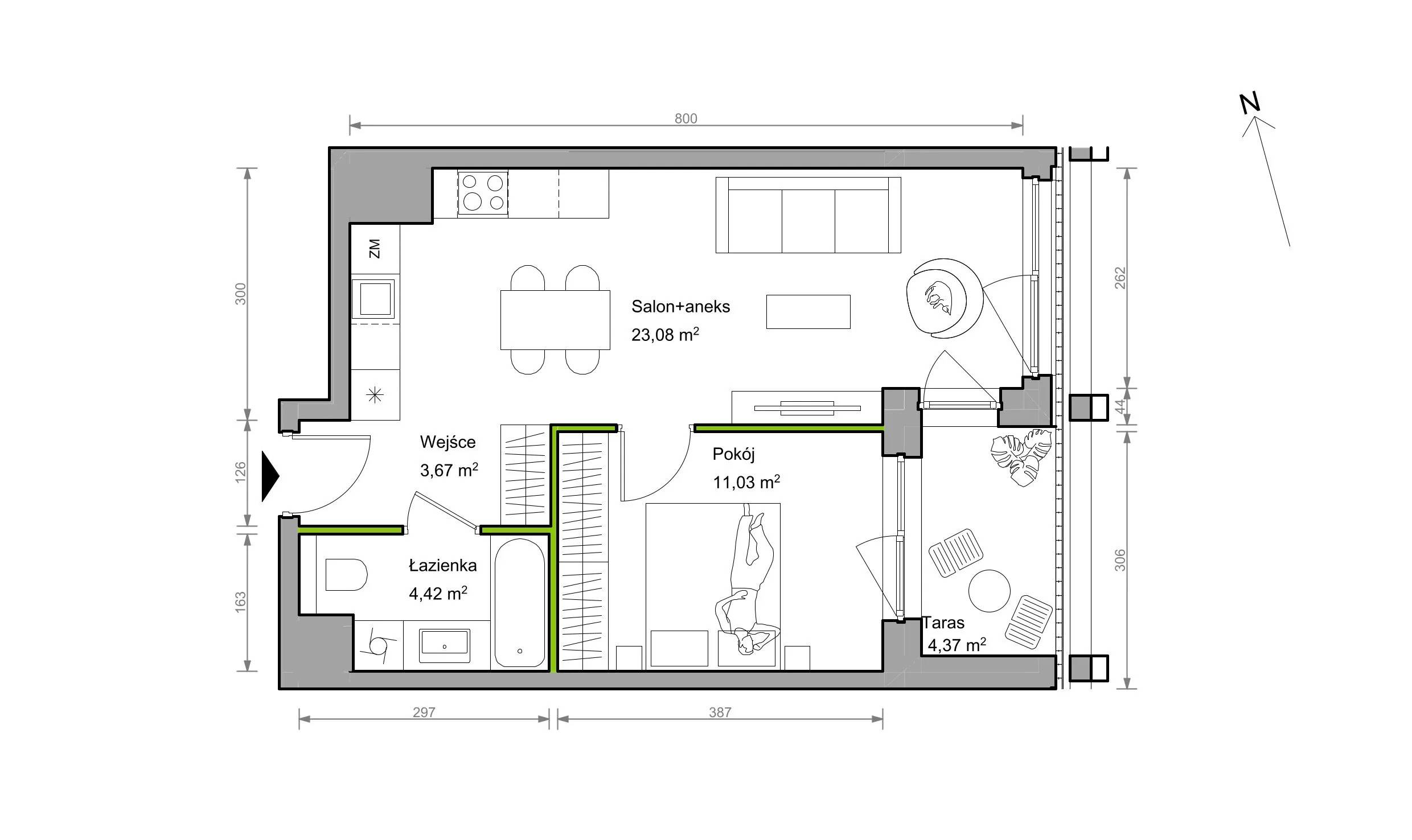 Bracka Vita – inwestycja Develia - lokal A.051, budynek Etap I