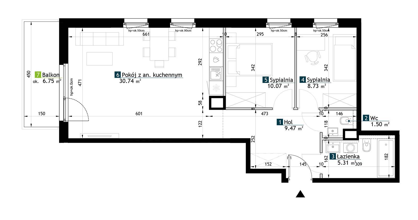 Stacja Rembertów – inwestycja Develia - lokal AB0307, budynek Etap I