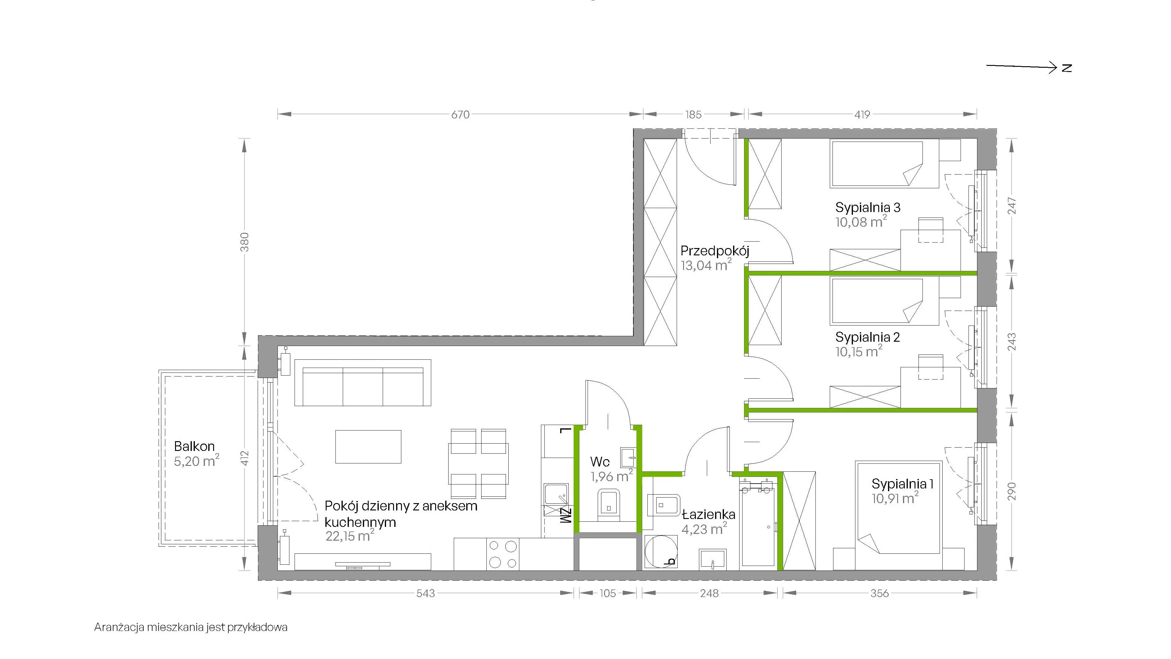 Centralna Vita – inwestycja Develia - lokal D.210, budynek Etap III