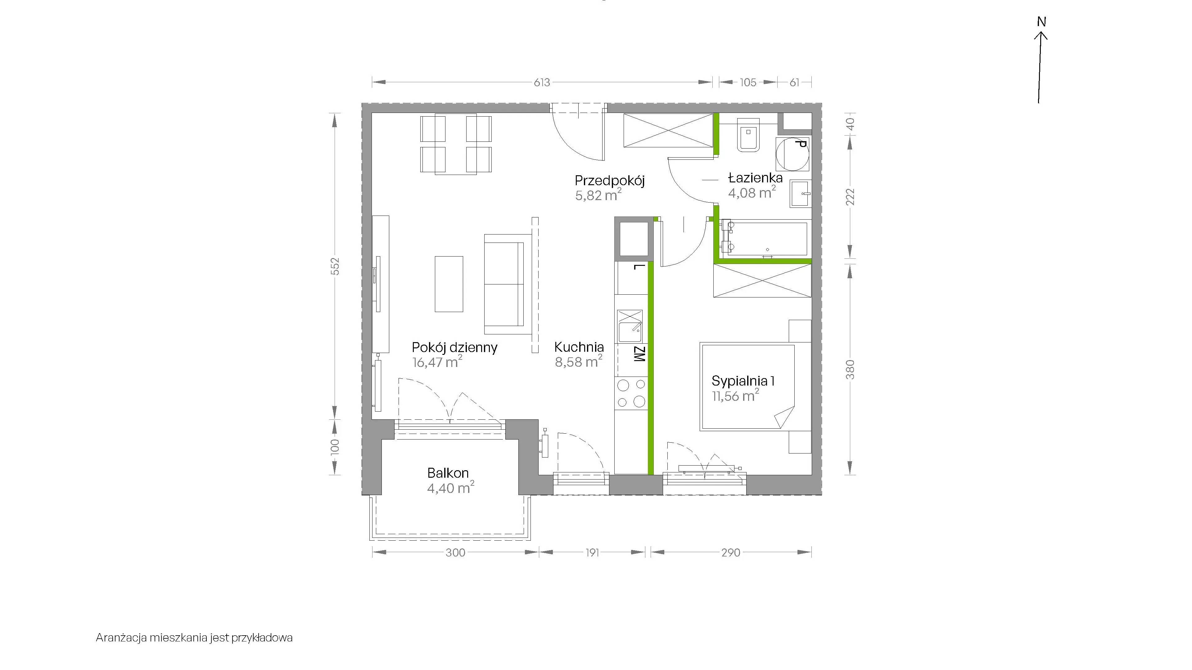 Centralna Vita – inwestycja Develia - lokal D.229, budynek Etap III