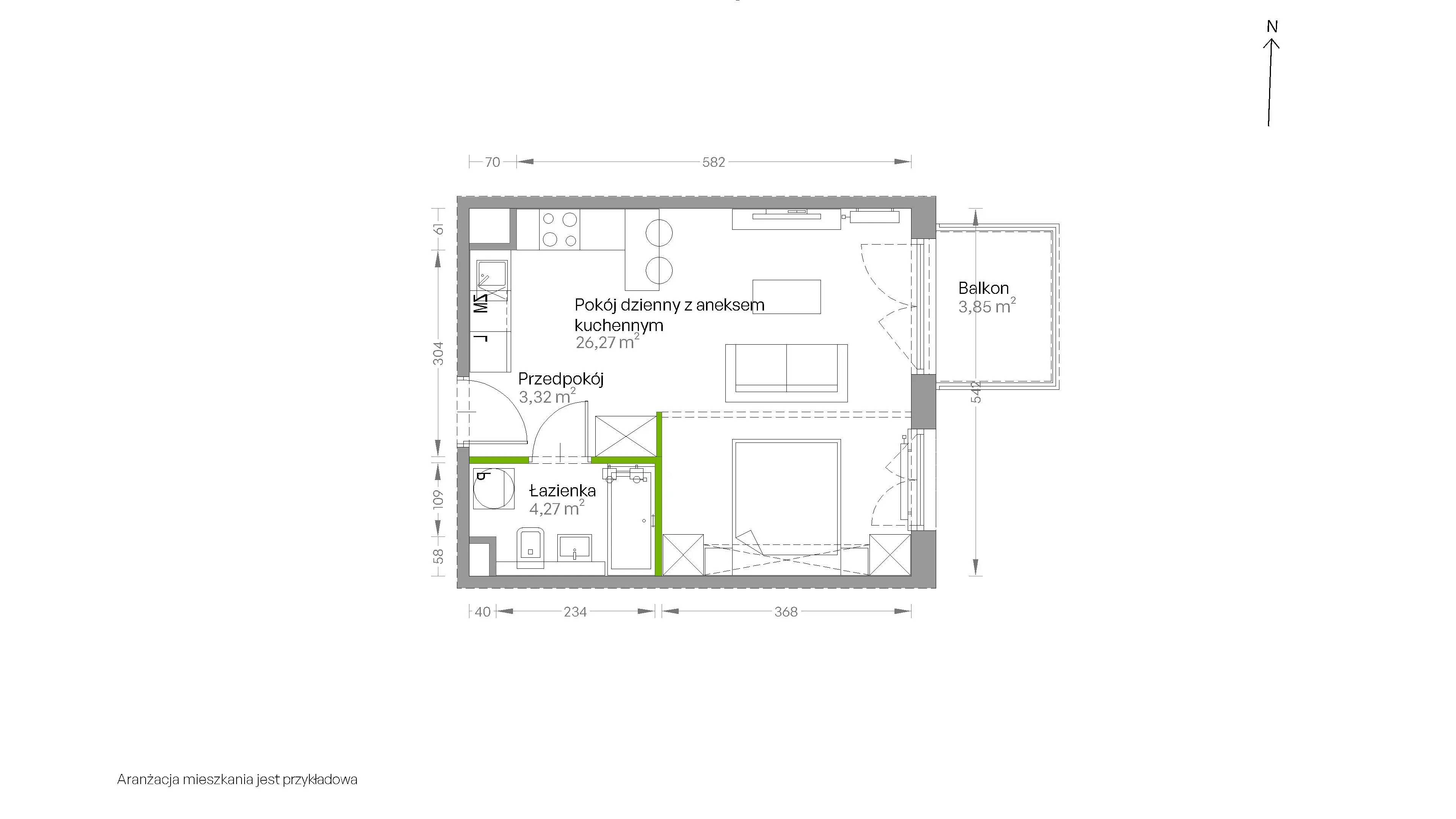 Centralna Vita – inwestycja Develia - lokal D.268, budynek Etap III