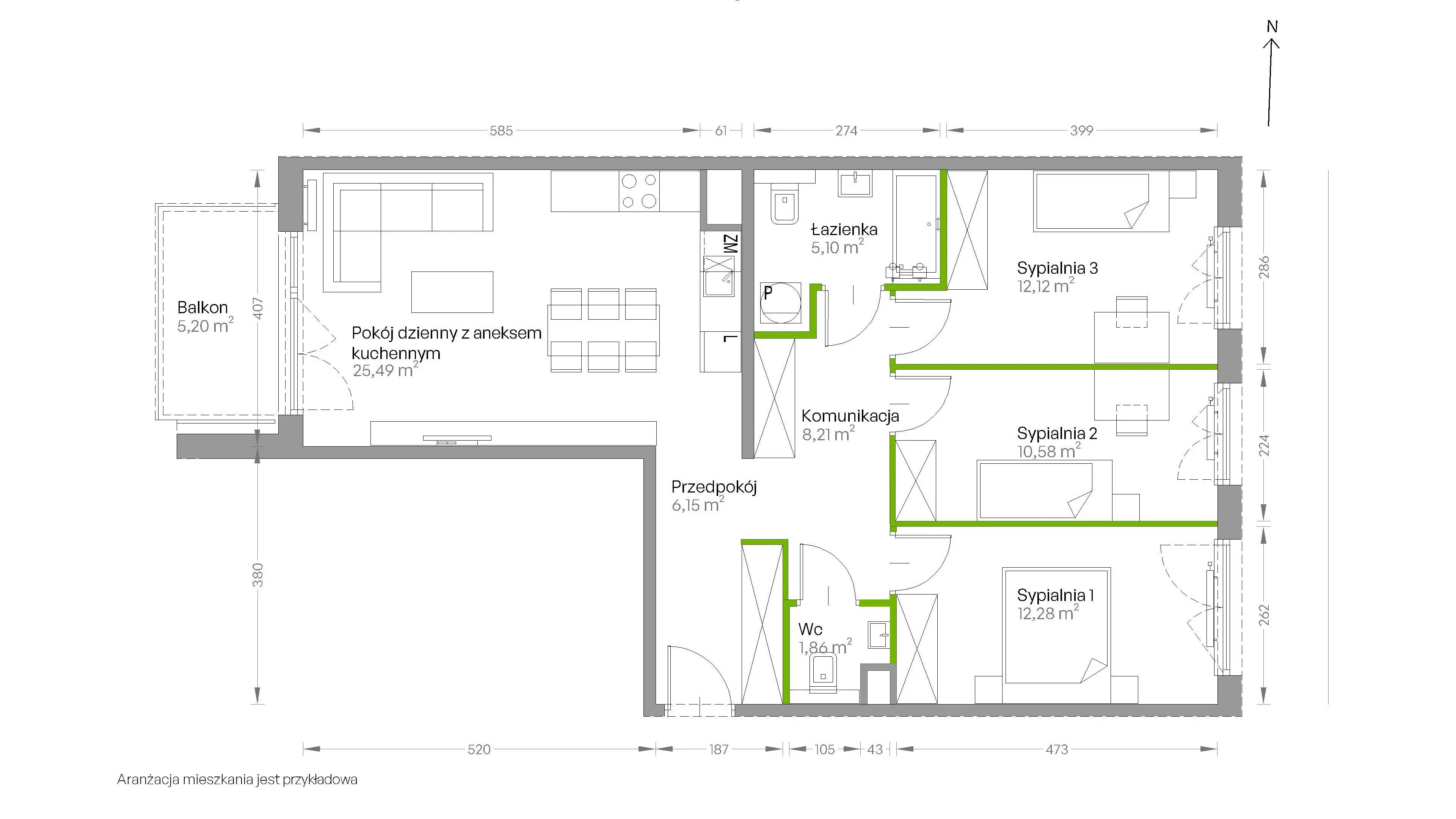 Centralna Vita – inwestycja Develia - lokal D.281, budynek Etap III