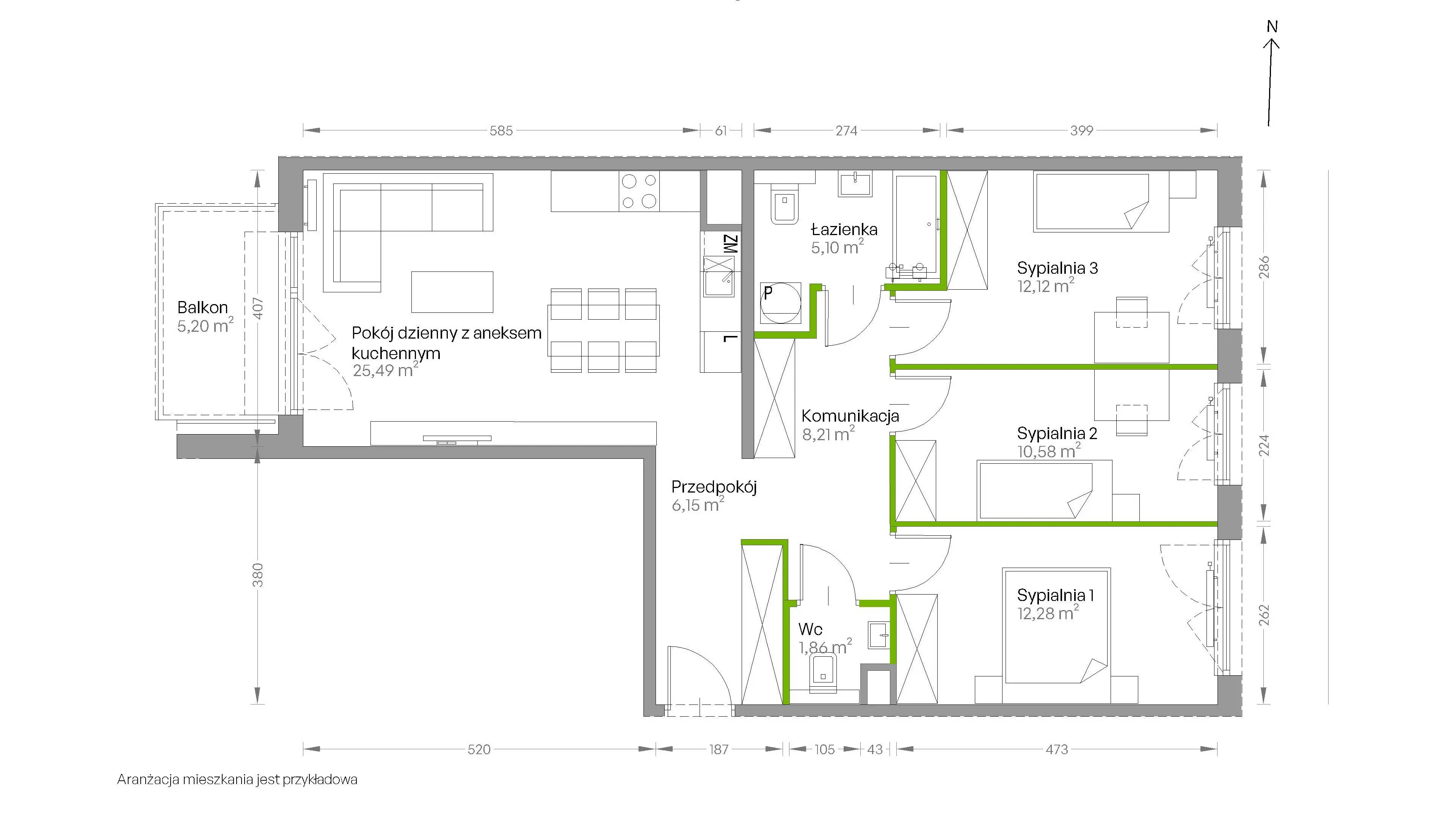 Centralna Vita – inwestycja Develia - lokal D.288, budynek Etap III