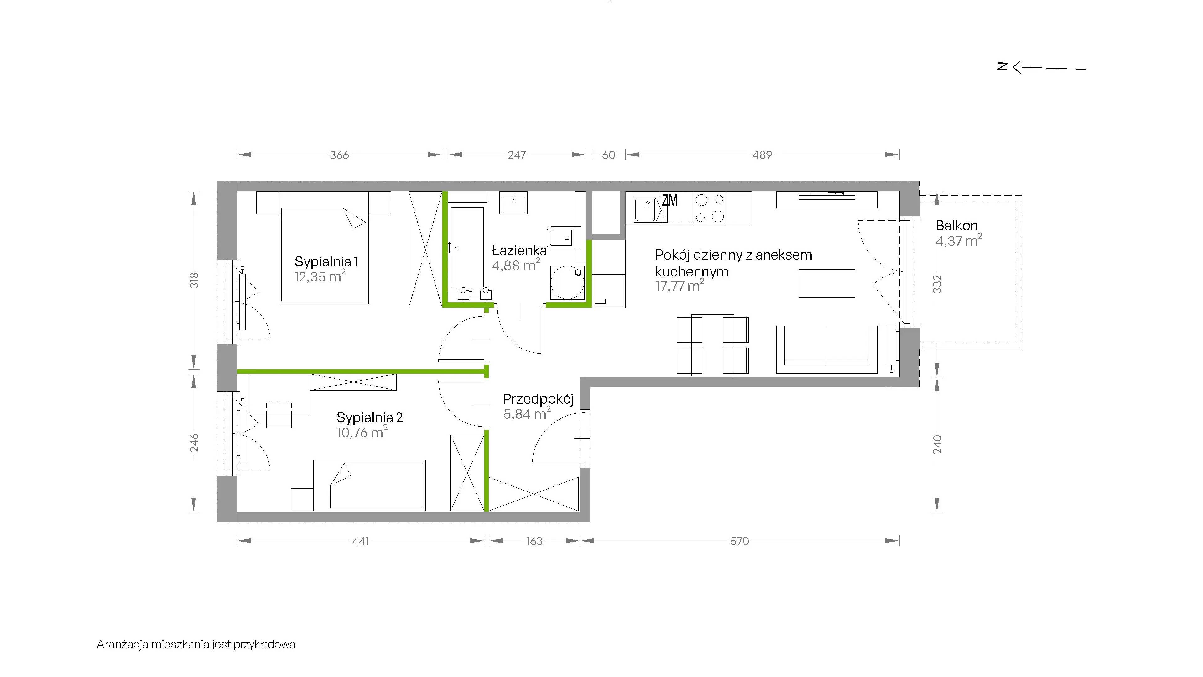 Centralna Vita – inwestycja Develia - lokal D.034, budynek Etap III