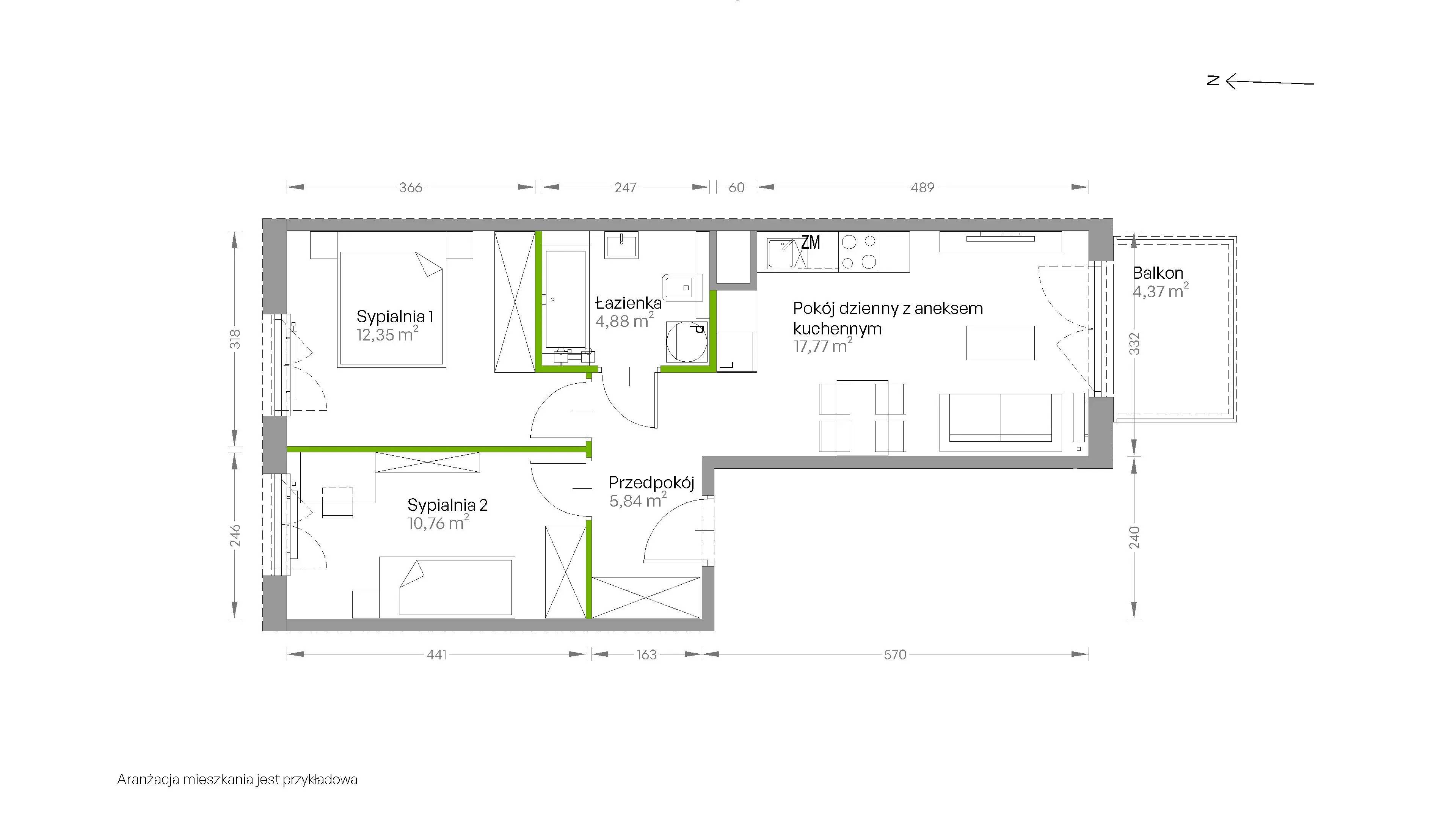 Centralna Vita – inwestycja Develia - lokal D.040, budynek Etap III