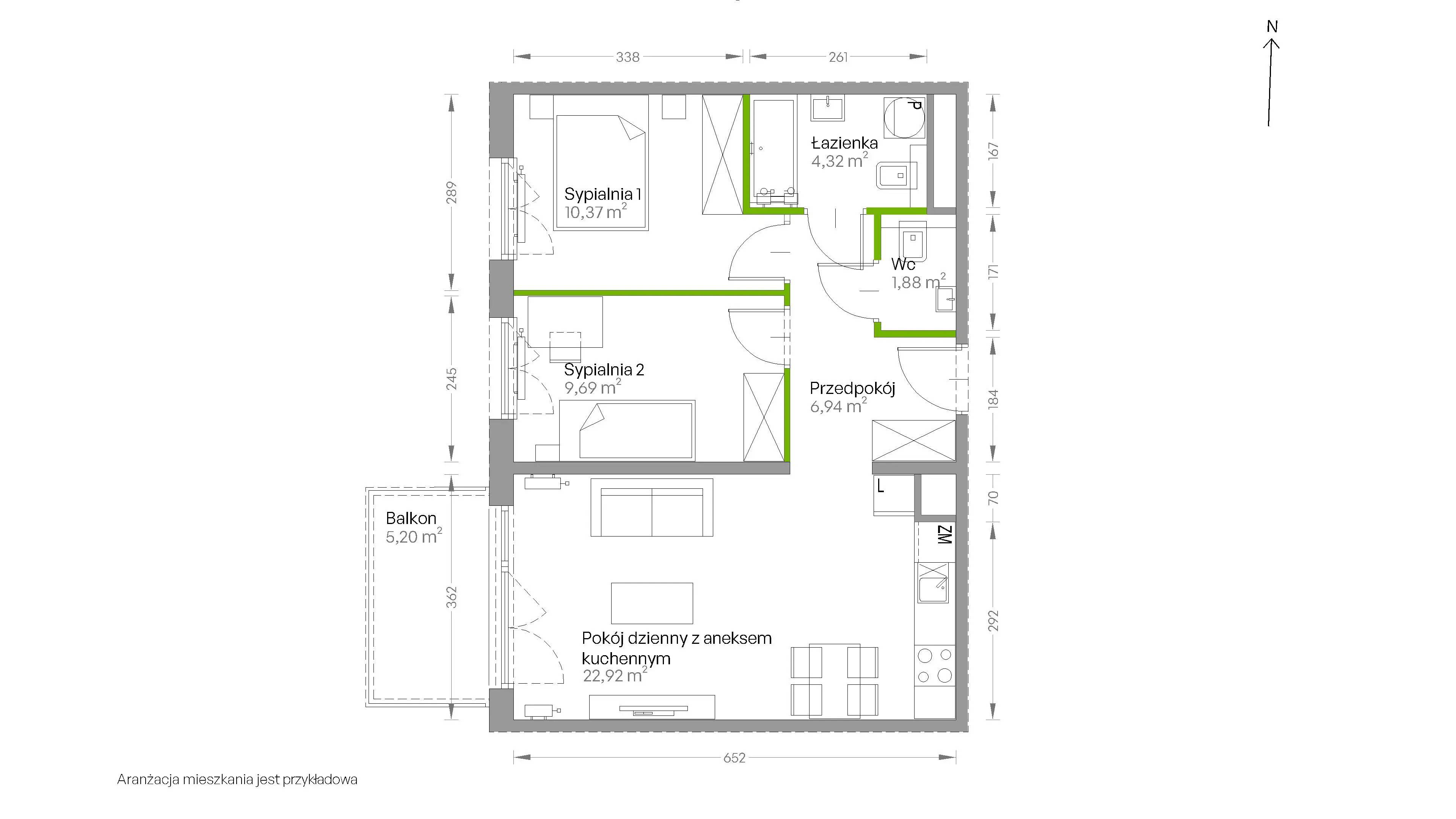 Centralna Vita – inwestycja Develia - lokal D.019, budynek Etap III