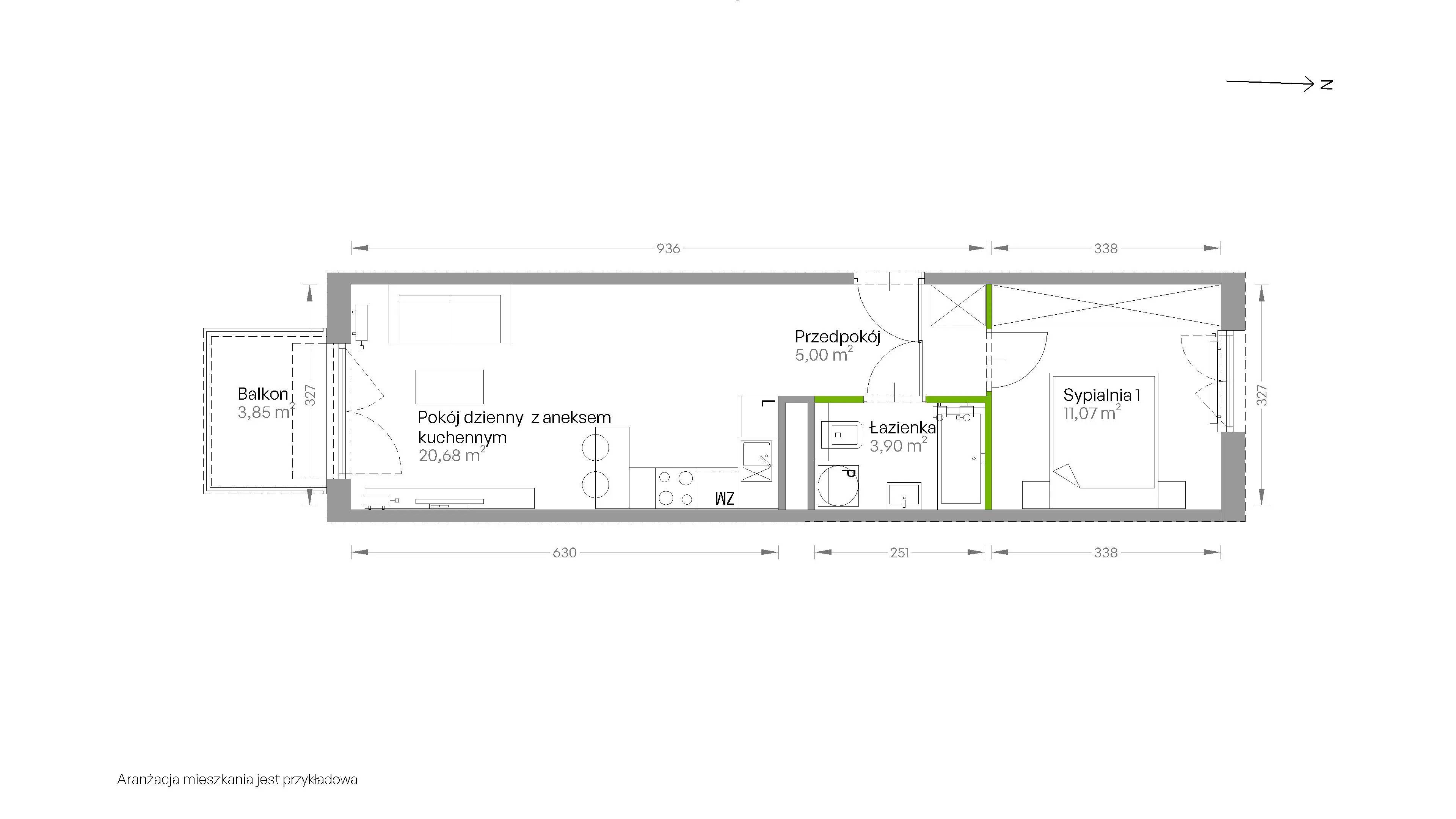 Centralna Vita – inwestycja Develia - lokal D.056, budynek Etap III