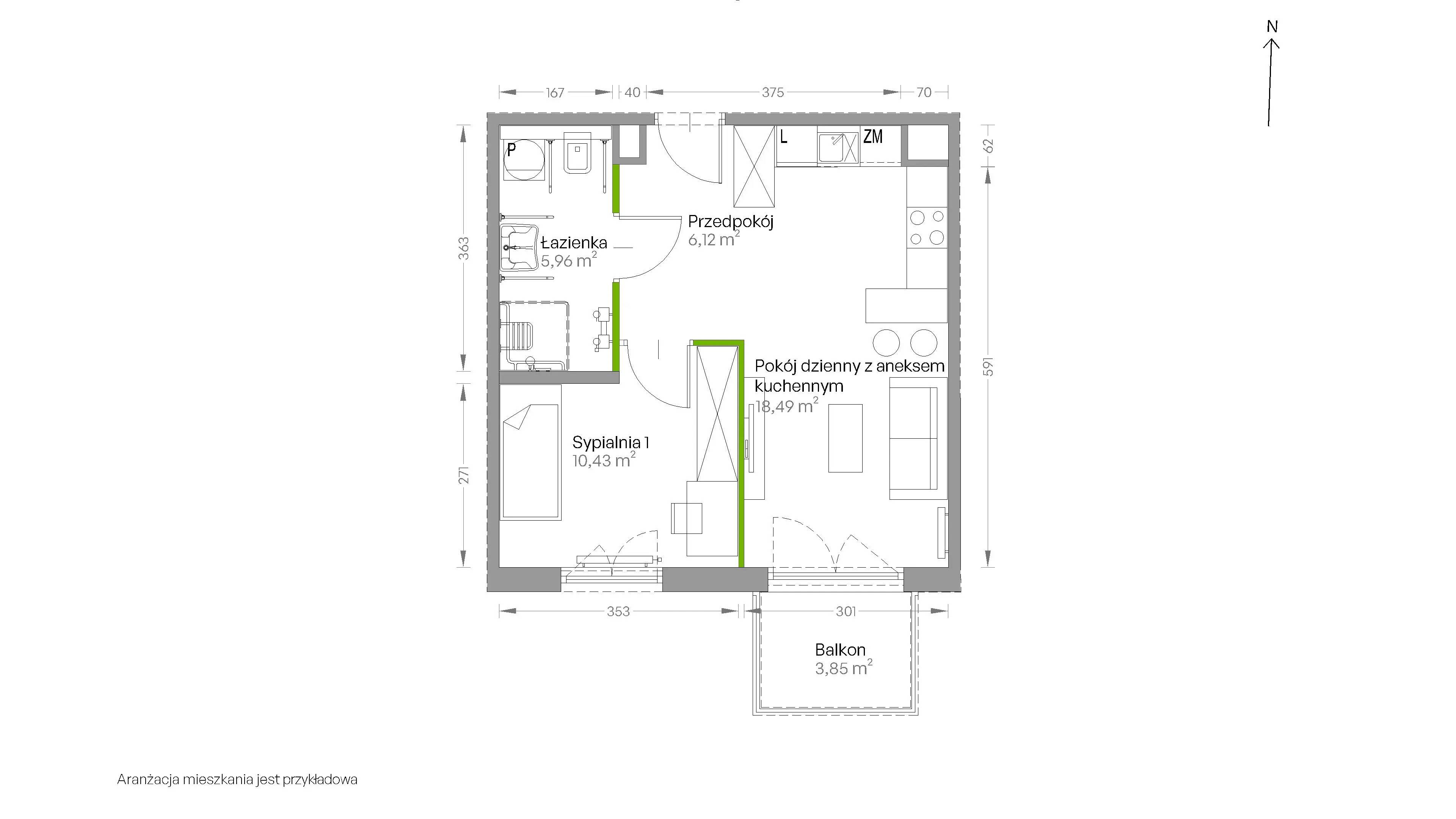 Centralna Vita – inwestycja Develia - lokal D.060, budynek Etap III