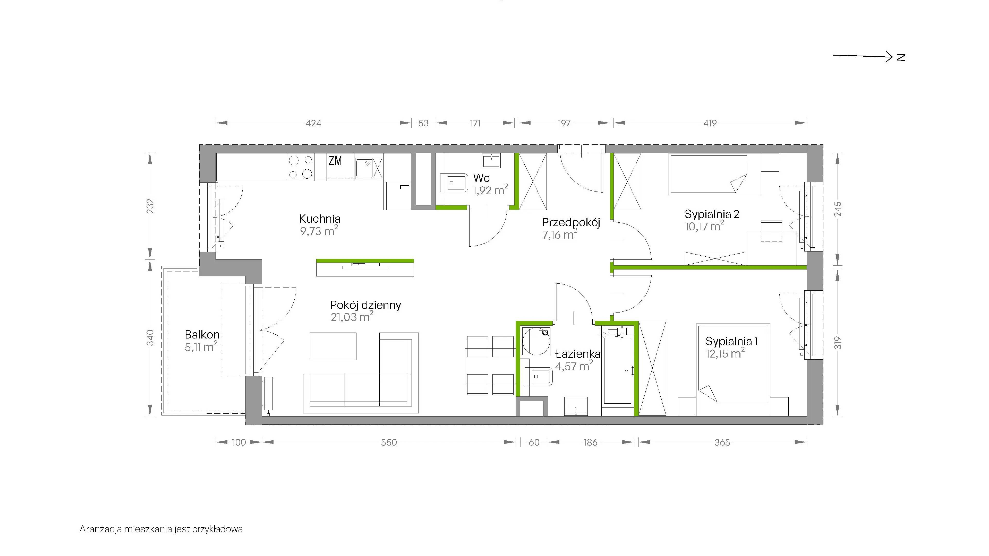 Centralna Vita – inwestycja Develia - lokal D.074, budynek Etap III