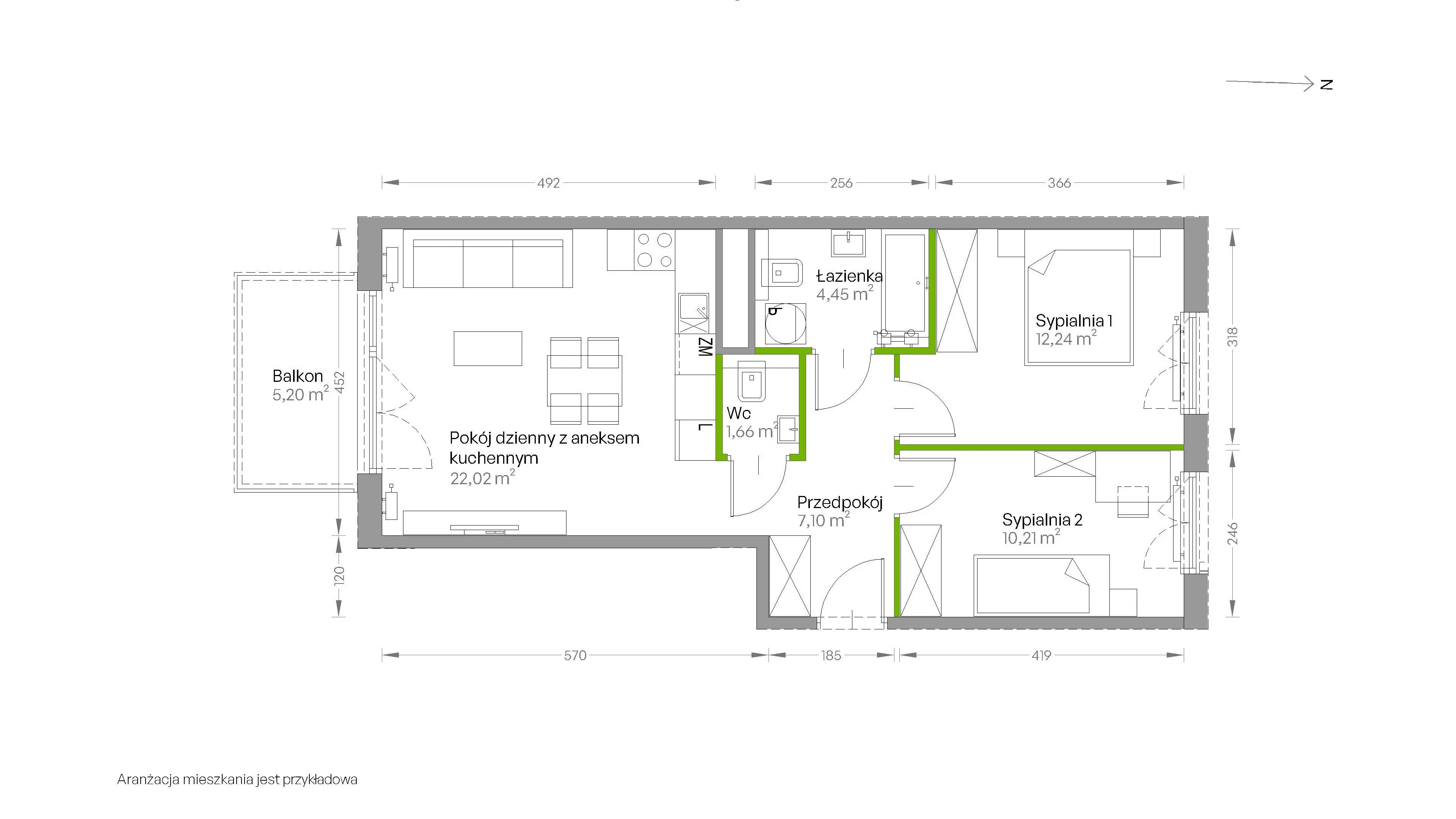 Centralna Vita – inwestycja Develia - lokal D.055, budynek Etap III