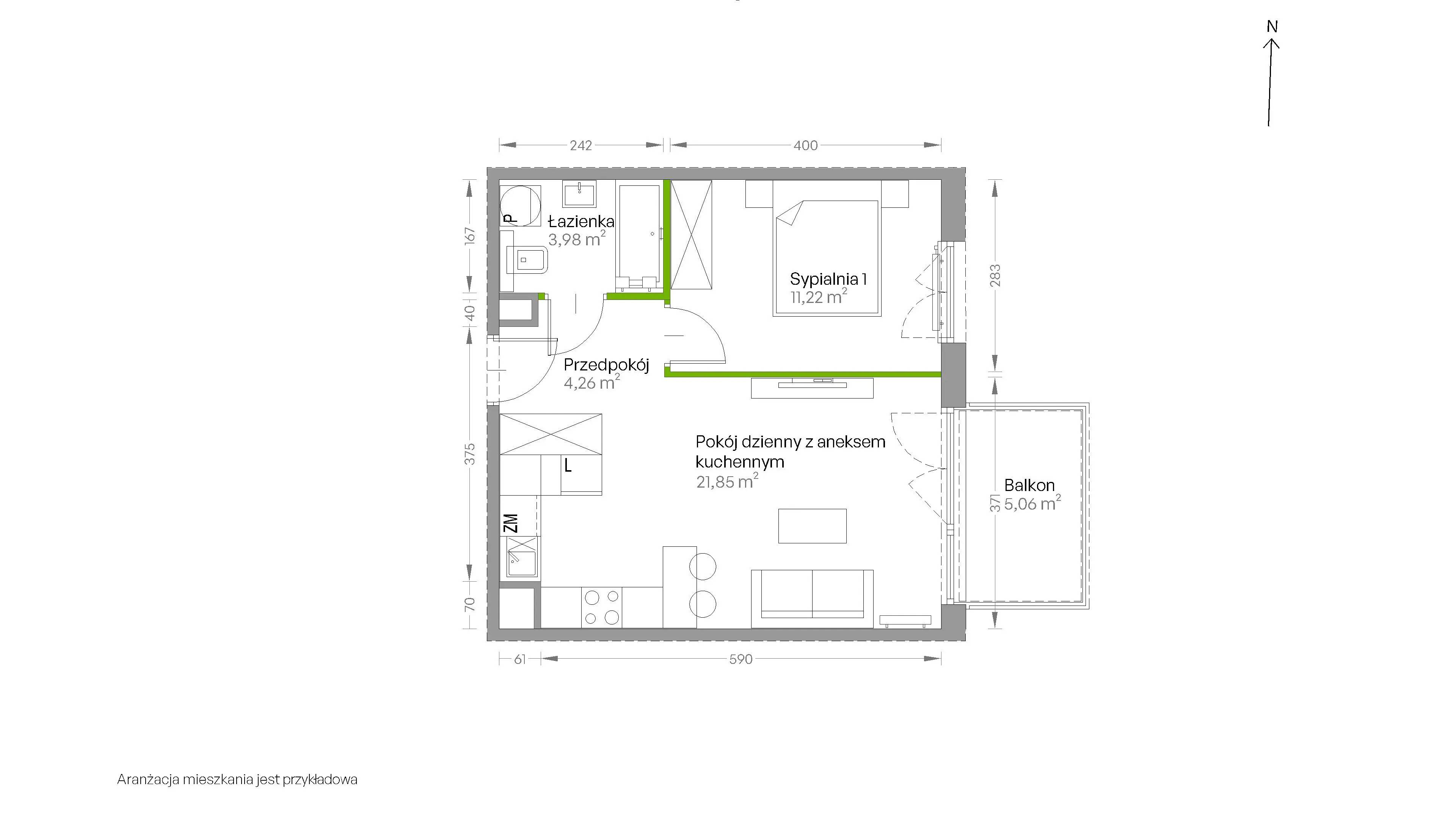 Centralna Vita – inwestycja Develia - lokal D.084, budynek Etap III