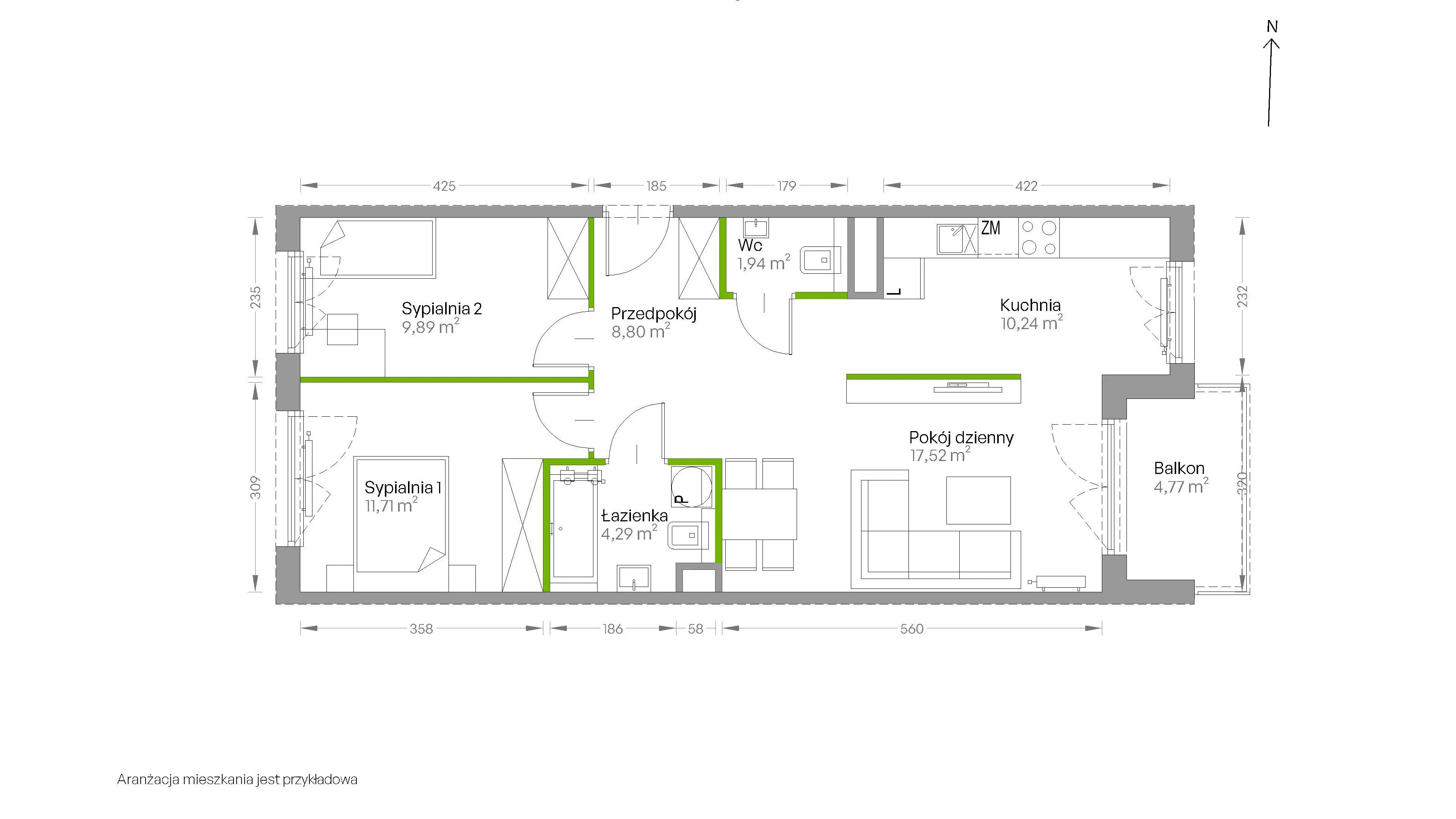 Centralna Vita – inwestycja Develia - lokal D.085, budynek Etap III