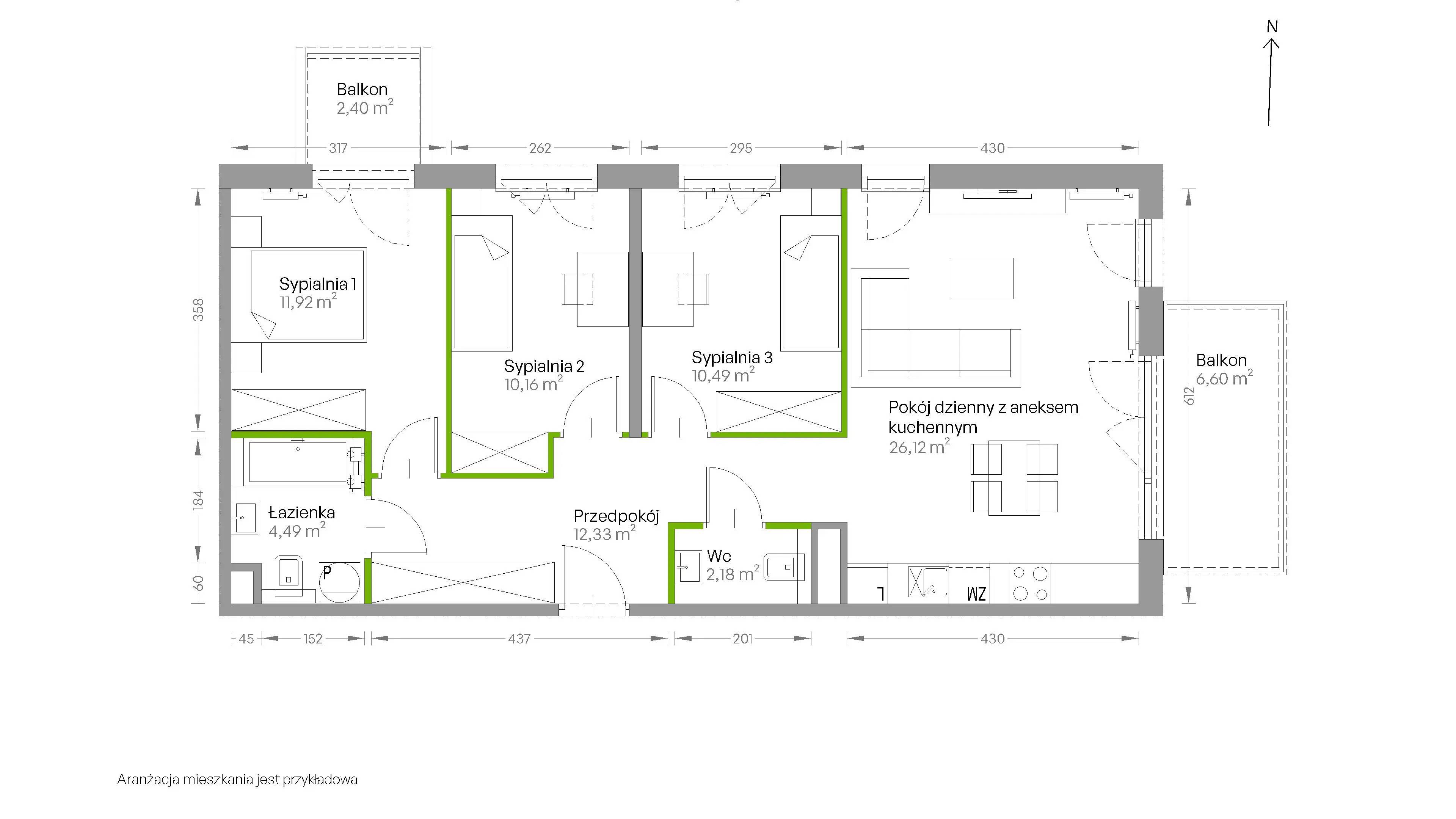 Centralna Vita – inwestycja Develia - lokal D.087, budynek Etap III