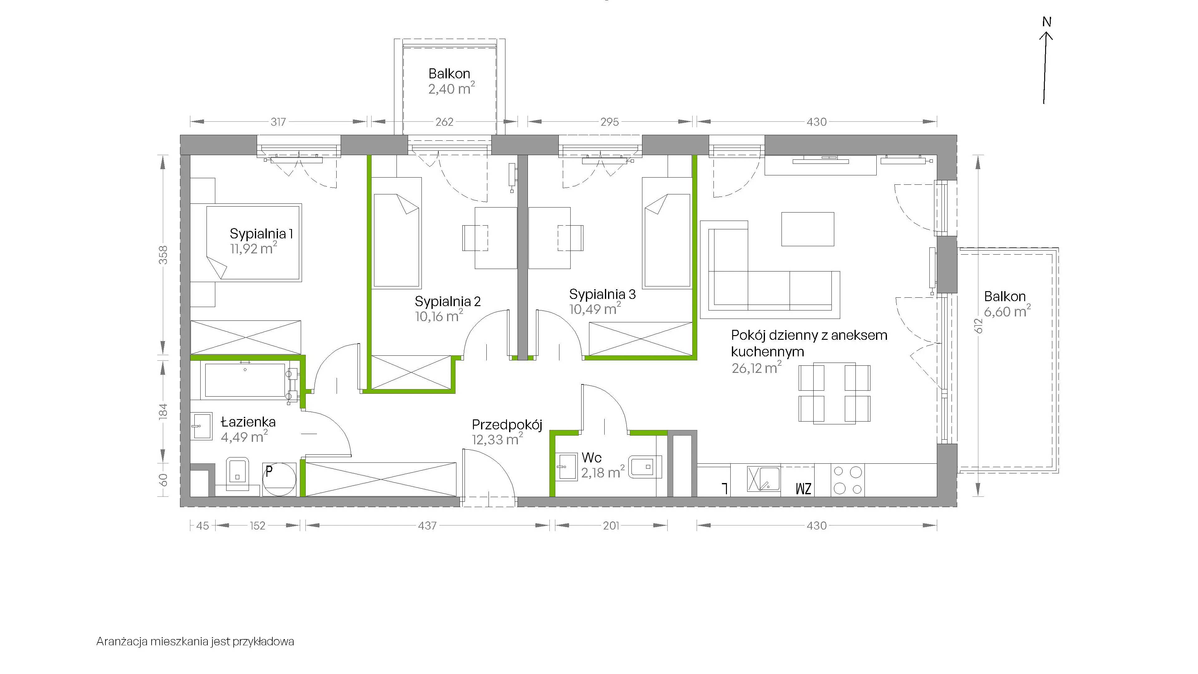 Centralna Vita – inwestycja Develia - lokal D.095, budynek Etap III