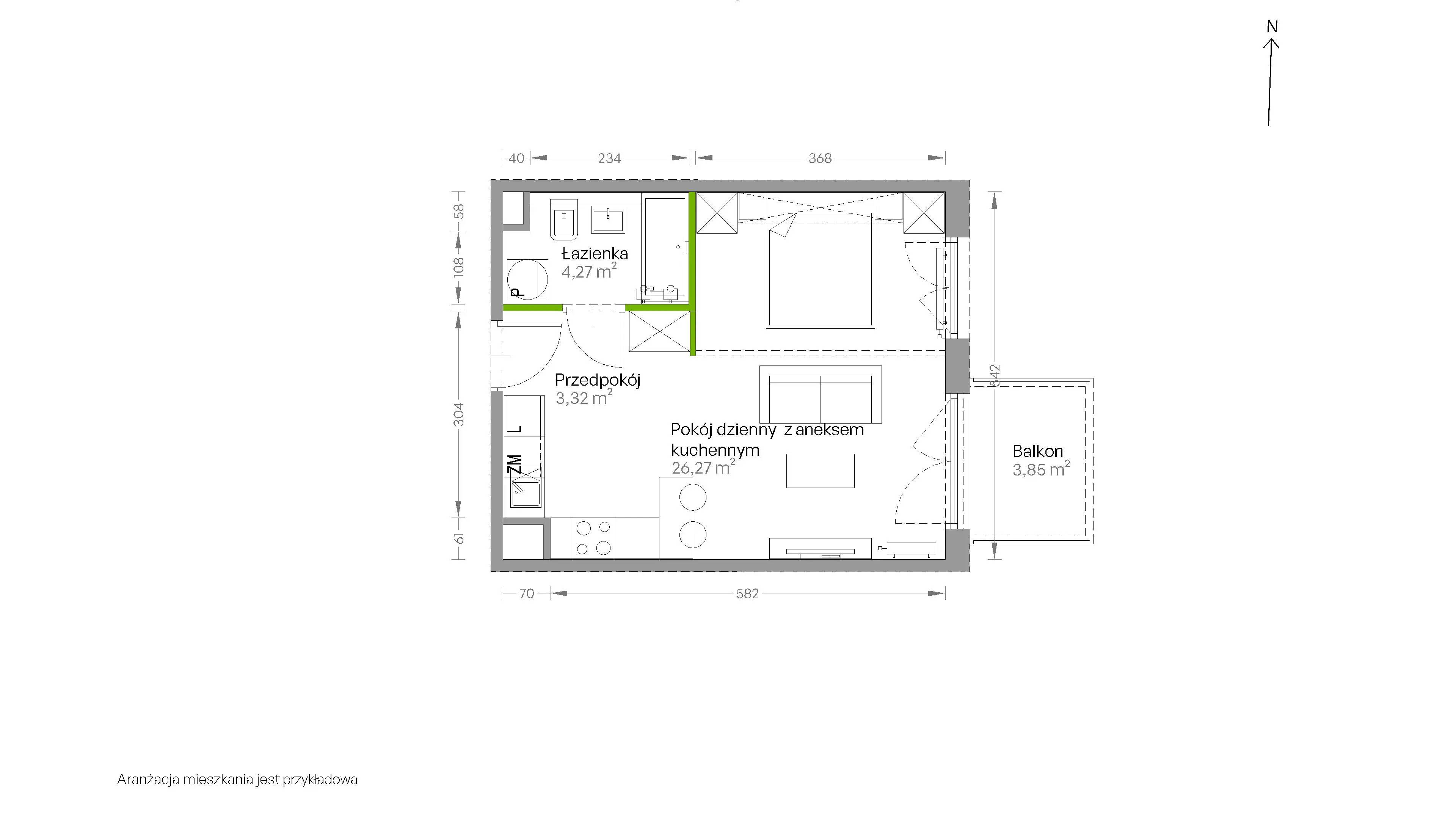 Centralna Vita – inwestycja Develia - lokal D.149, budynek Etap III
