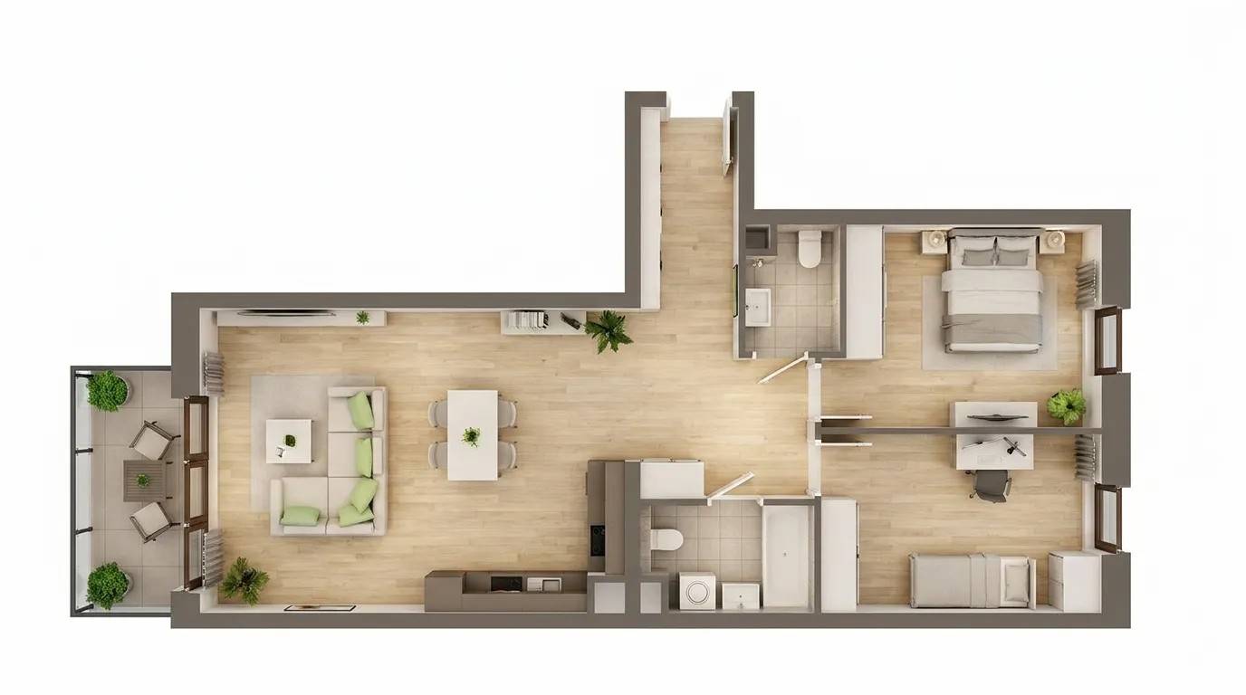 Ceglana Park – inwestycja Develia - lokal B3/B/17, budynek Etap VII