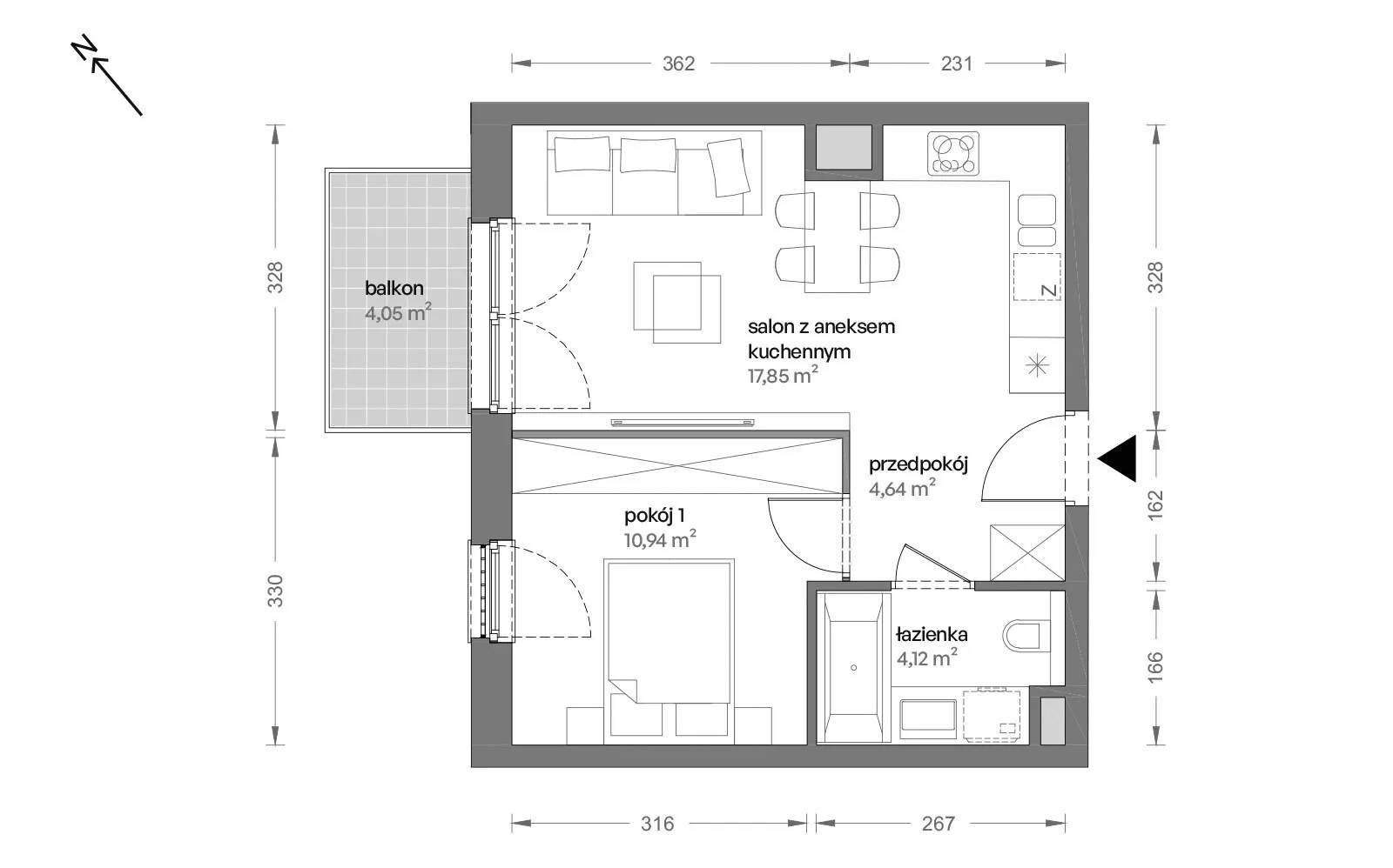 Ceglana Park – inwestycja Develia - lokal B4/B/28, budynek Etap VIII
