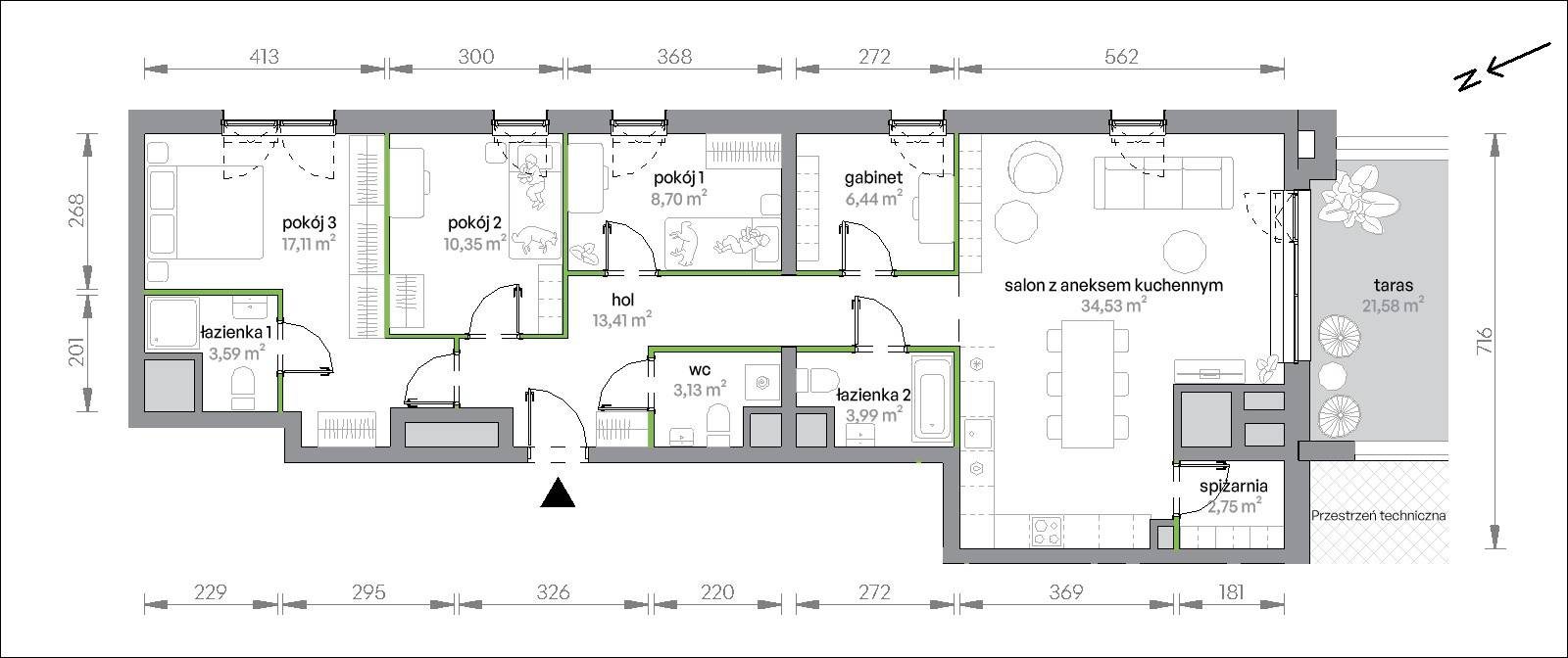Morska Vita – inwestycja Develia - lokal 2.15.M01, budynek Etap II
