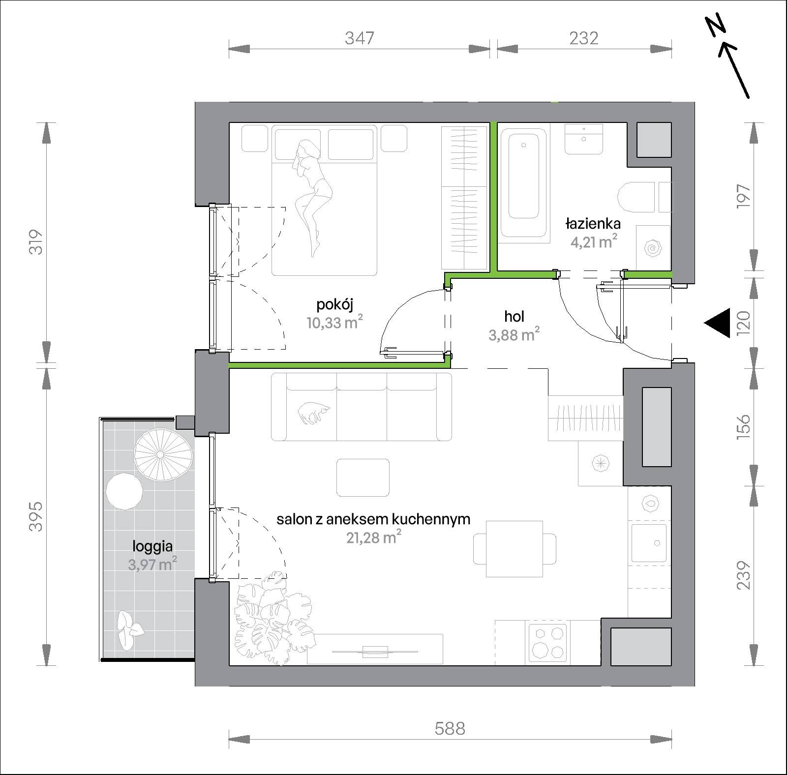 Morska Vita – inwestycja Develia - lokal 2.4.M08, budynek Etap II