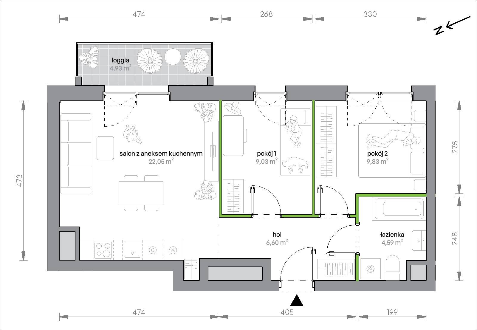 Morska Vita – inwestycja Develia - lokal 2.5.M01, budynek Etap II
