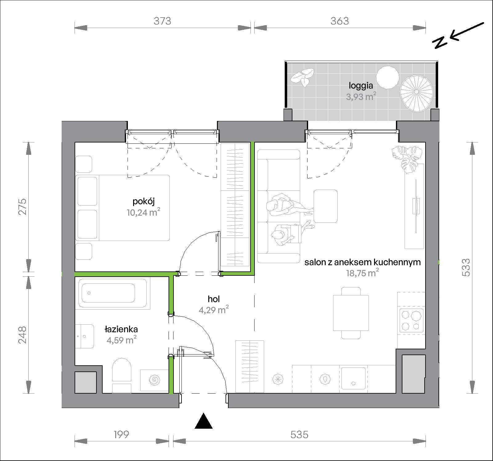 Morska Vita – inwestycja Develia - lokal 2.5.M02, budynek Etap II