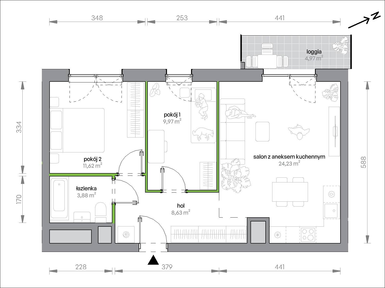 Morska Vita – inwestycja Develia - lokal 2.5.M05, budynek Etap II