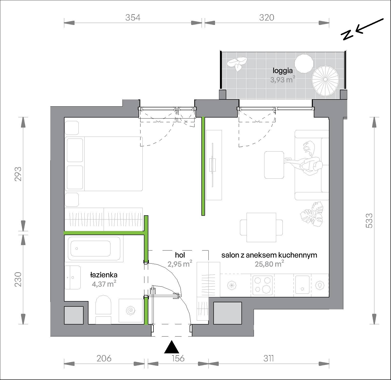 Morska Vita – inwestycja Develia - lokal 2.5.M12, budynek Etap II