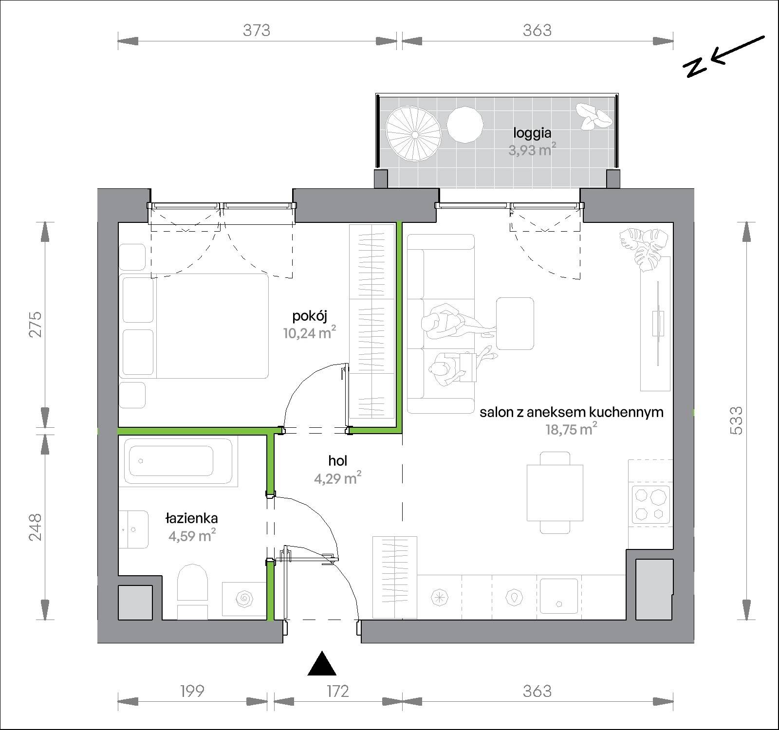 Morska Vita – inwestycja Develia - lokal 2.6.M02, budynek Etap II