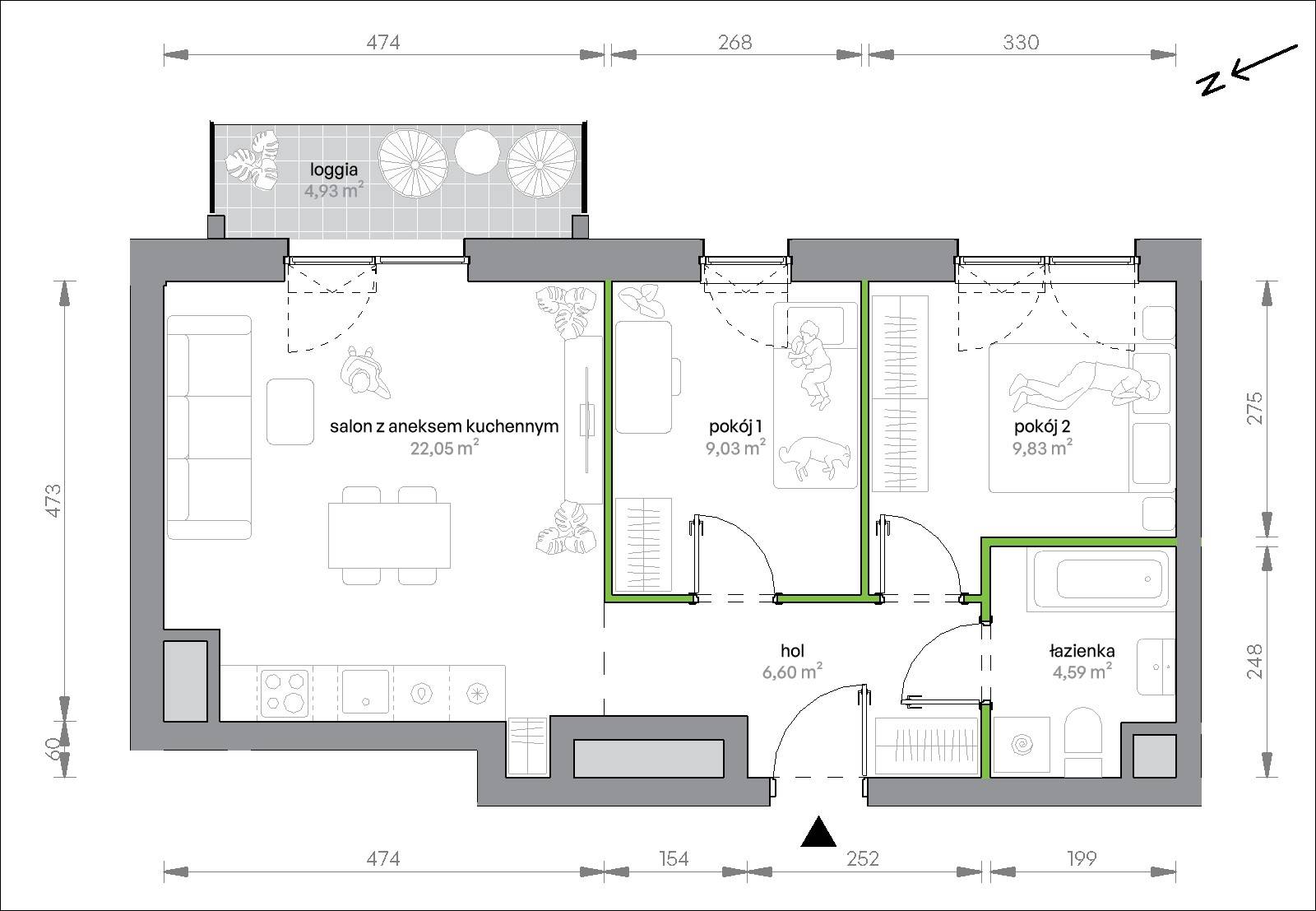 Morska Vita – inwestycja Develia - lokal 2.7.M01, budynek Etap II