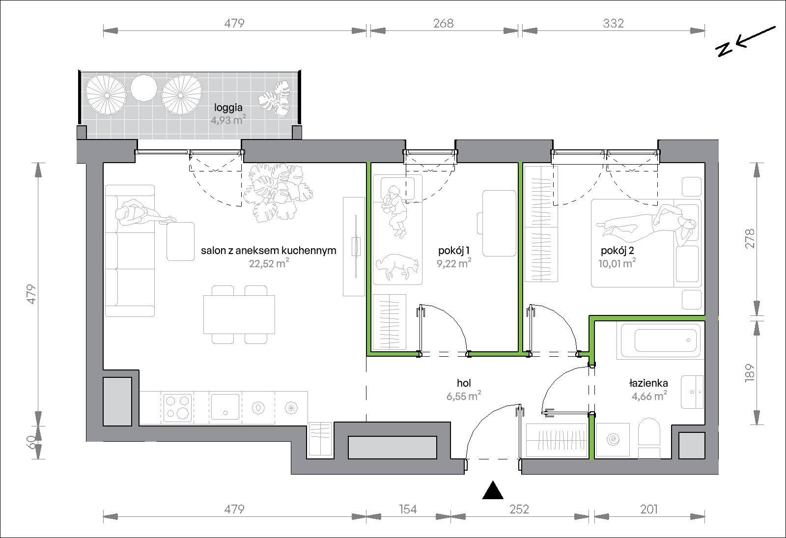 Morska Vita – inwestycja Develia - lokal 2.8.M01, budynek Etap II