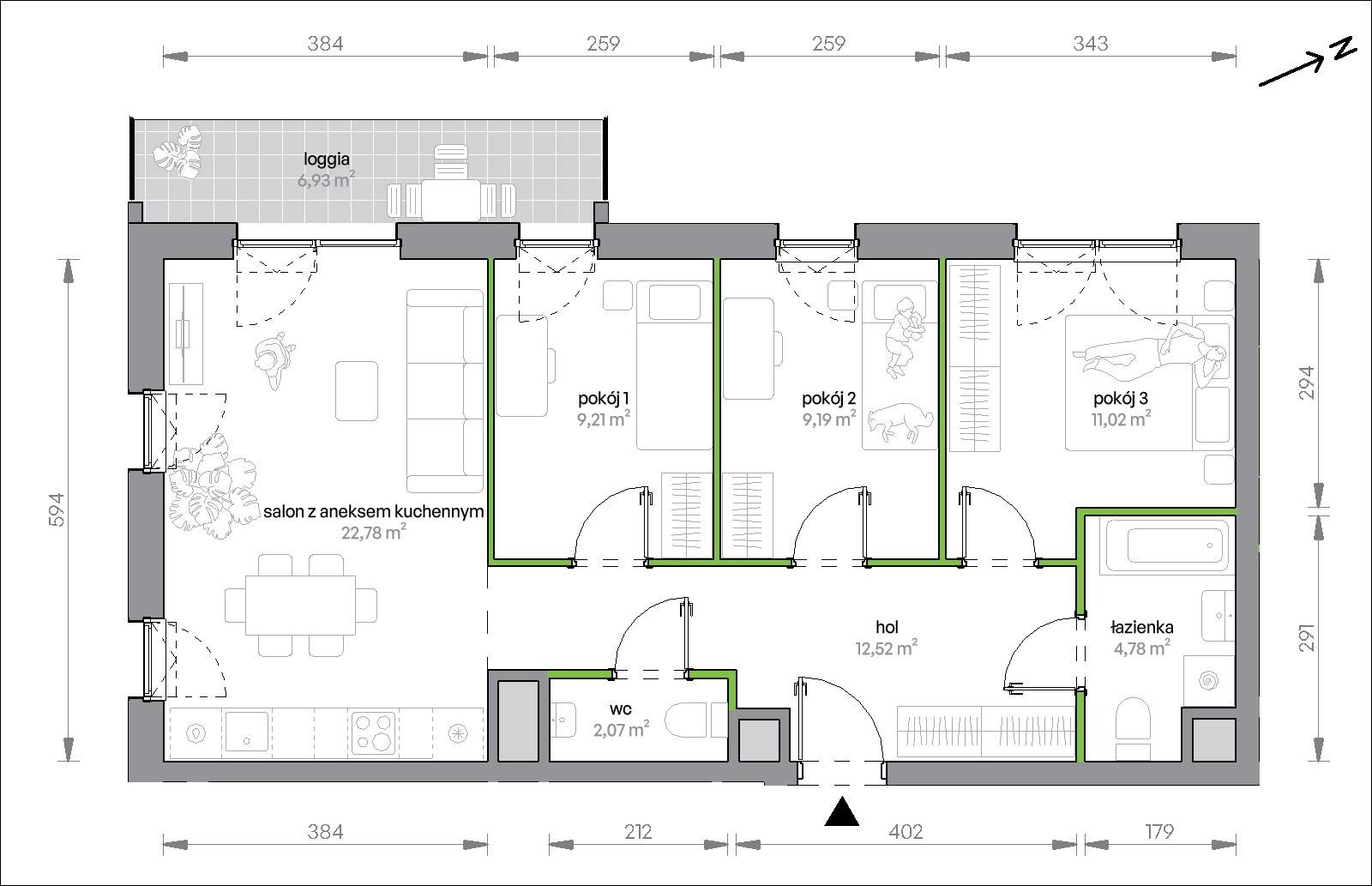 Morska Vita – inwestycja Develia - lokal 2.8.M04, budynek Etap II