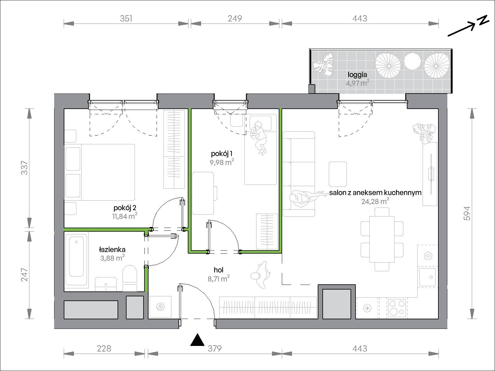 Morska Vita – inwestycja Develia - lokal 2.9.M05, budynek Etap II