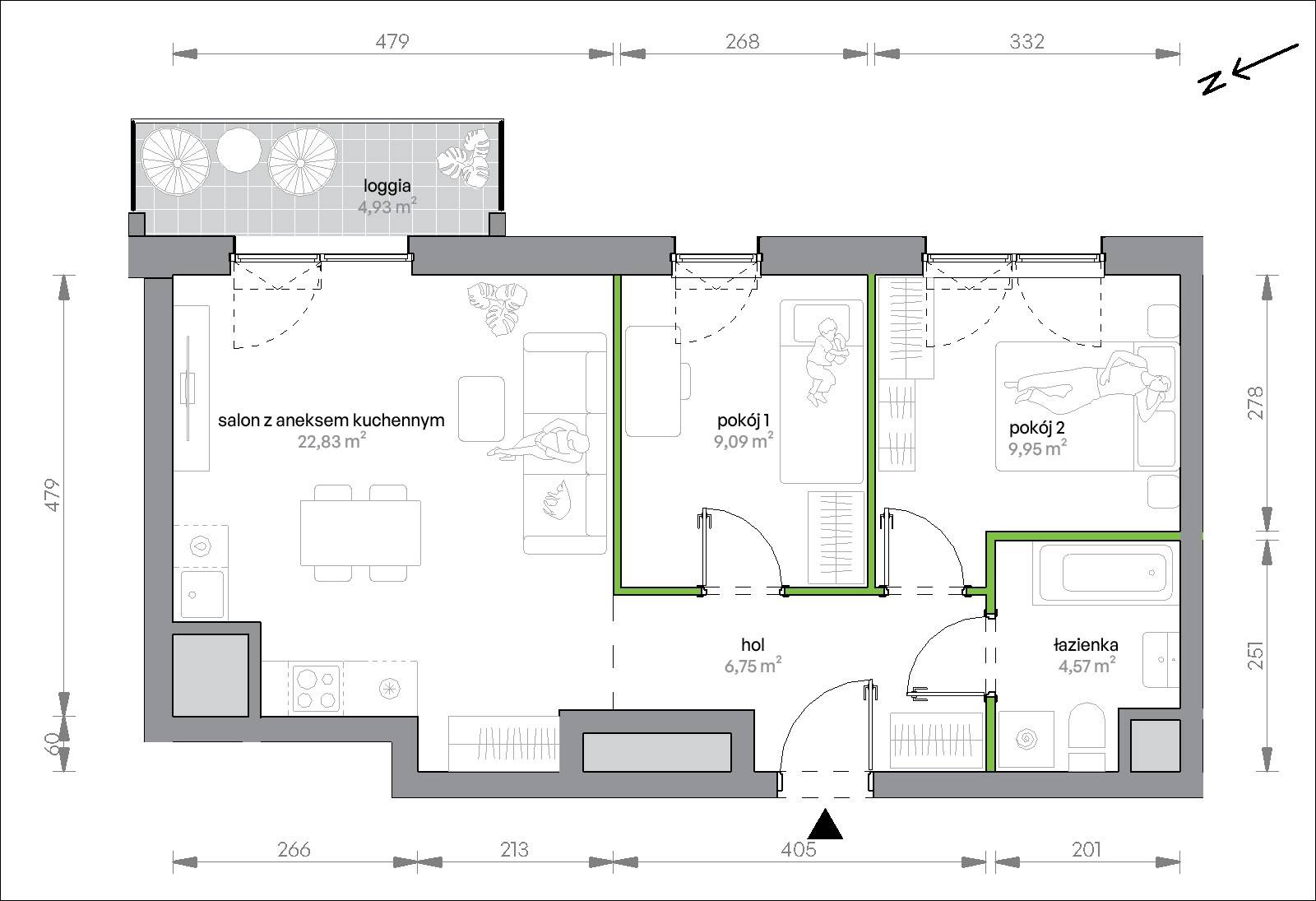Morska Vita – inwestycja Develia - lokal 2.10.M01, budynek Etap II