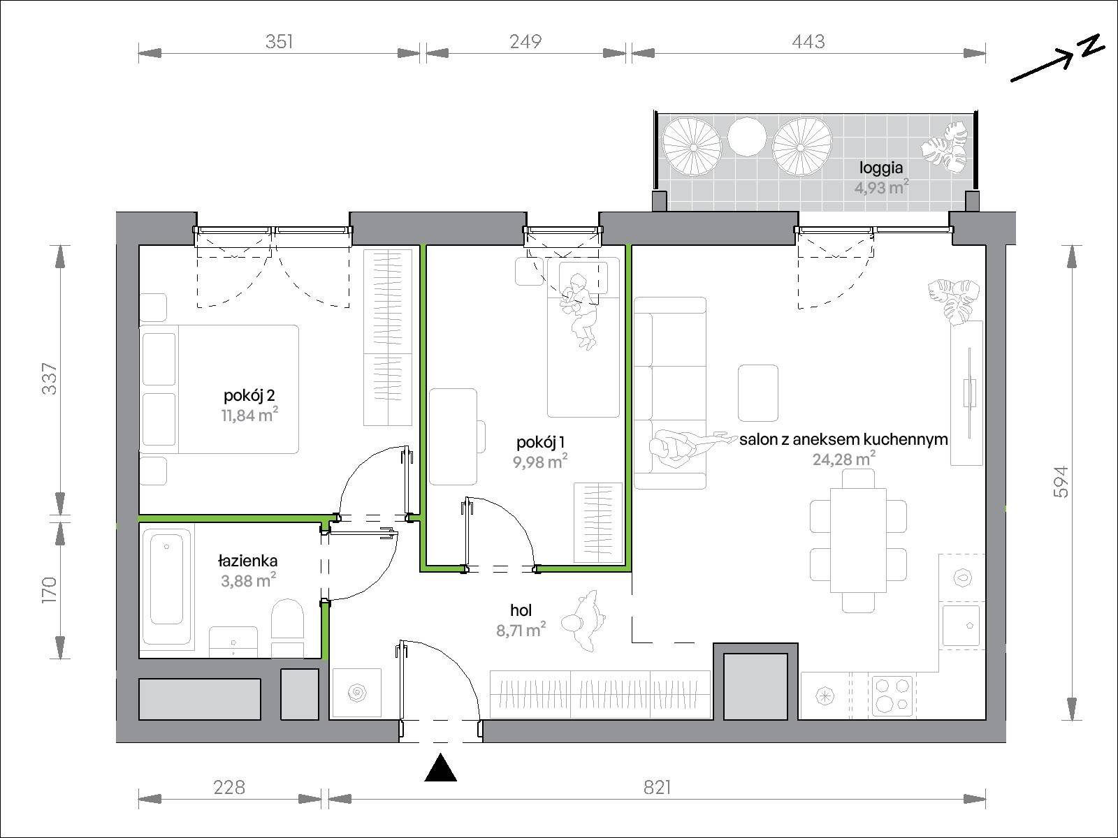 Morska Vita – inwestycja Develia - lokal 2.10.M05, budynek Etap II