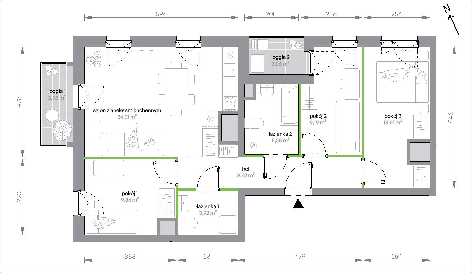 Morska Vita – inwestycja Develia - lokal 2.10.M08, budynek Etap II