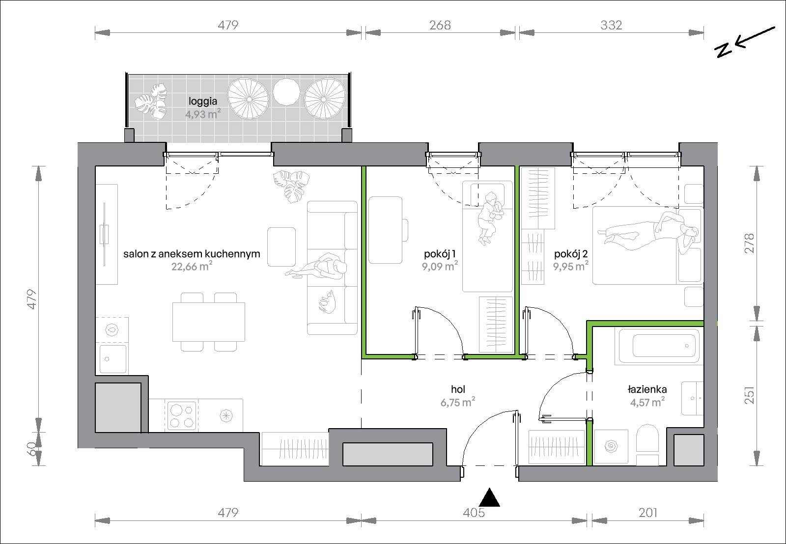 Morska Vita – inwestycja Develia - lokal 2.11.M01, budynek Etap II